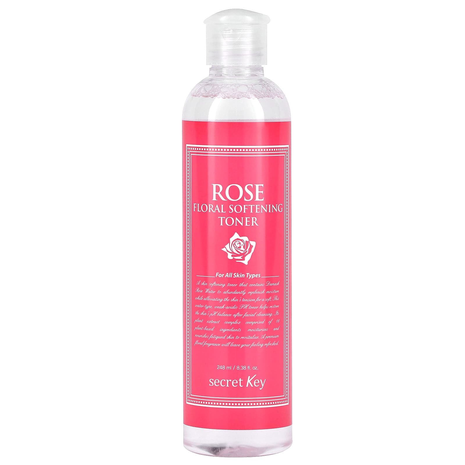 Secret Key, Floral Softening Toner, Rose, 8.38 fl oz (248 ml) - Image 1