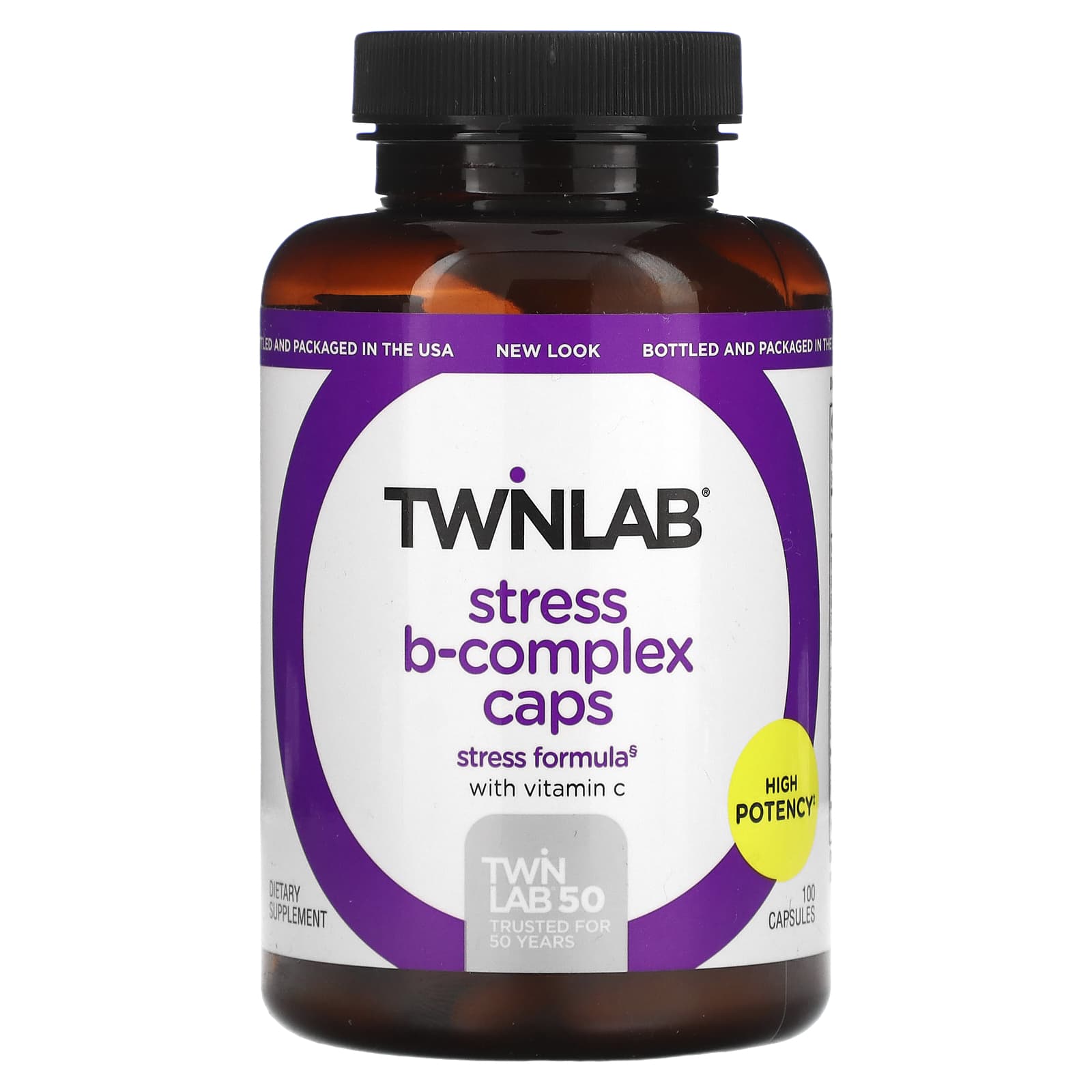 Twinlab, Stress B-Complex Caps, 100 Capsules - Image 1