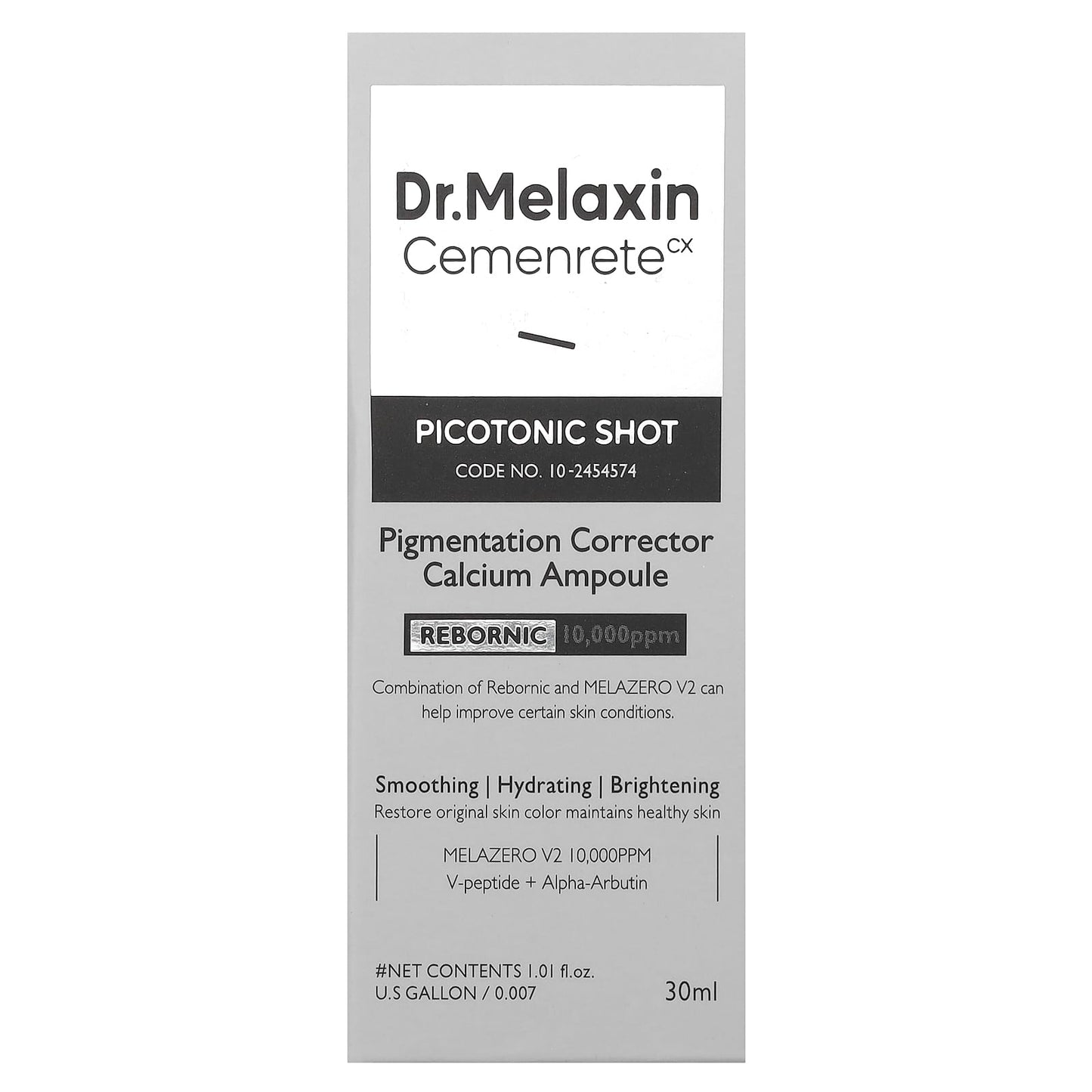 Dr.Melaxin Cemenrete Brightening Ampoule 10,000ppm Skin Pigmentation Corrector - Image 2
