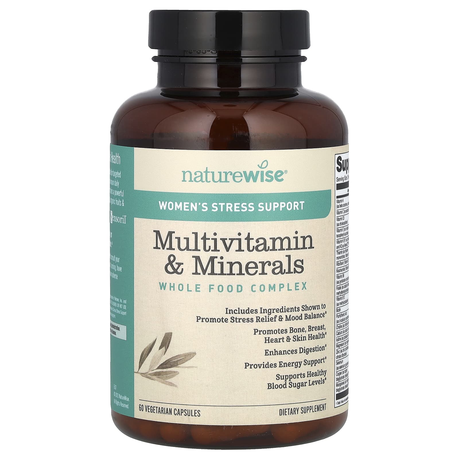 NatureWise, Women's Multivitamin & Minerals, 60 Vegetarian Capsules - Image 1