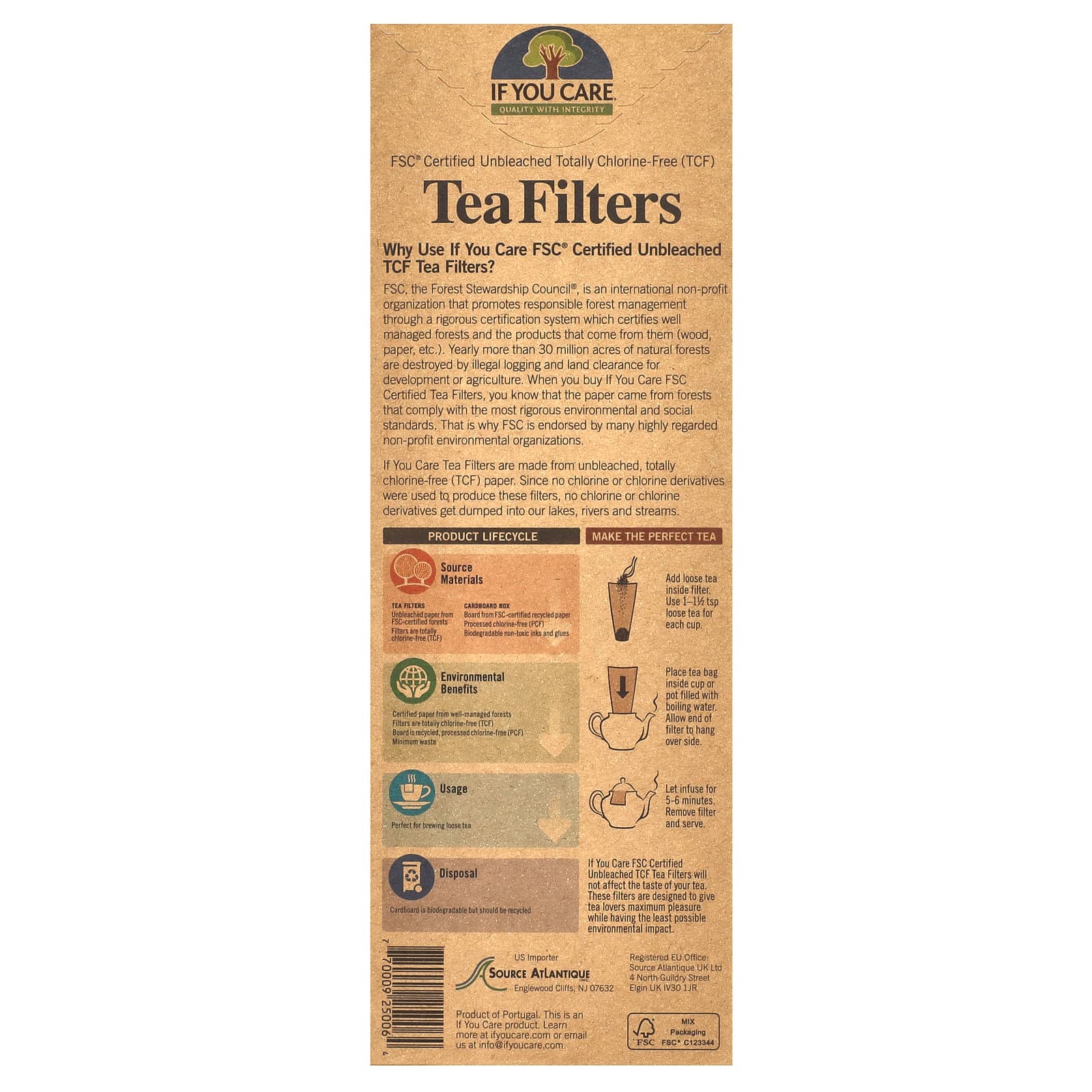 Eco-Friendly Unbleached Tea Filters - FSC Certified & TCF - Image 2