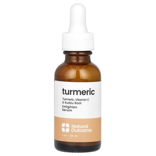 Natural Outcome, Turmeric, Enlighten Serum, Fragrance Free, 1 oz (30 ml) - Image 1