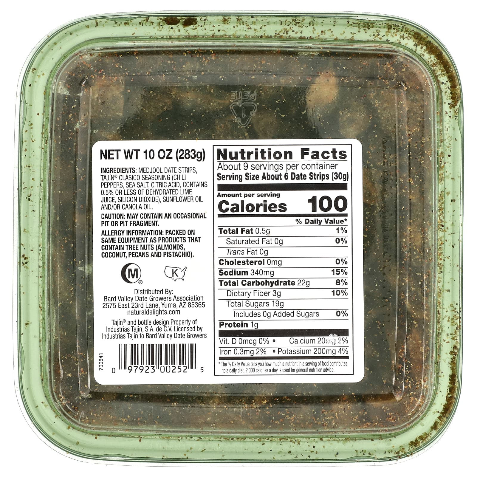 Natural Delights, Medjool Date Strips With Tajin® Chili Lime, 10 oz (283 g) - Image 2