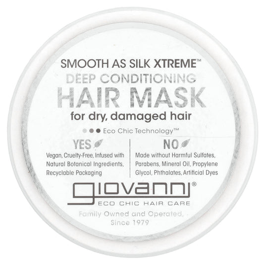 Giovanni Smooth As Silk Xtreme Deep Conditioner, 10 fl oz - Vegan, Cruelty-Free - Image 1