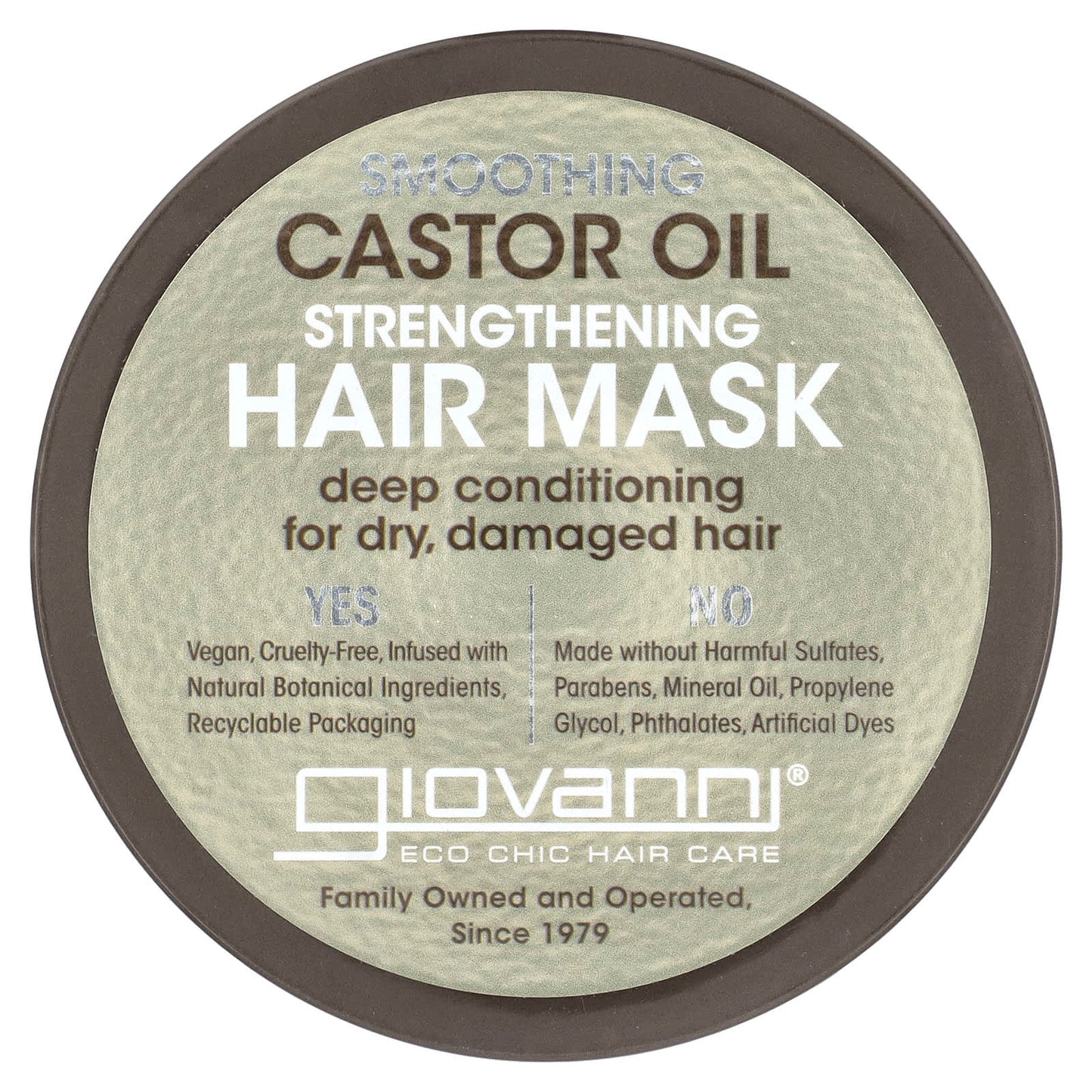 Giovanni Castor Oil Hair Mask for Dry Damaged Hair - 10 fl oz - Image 1