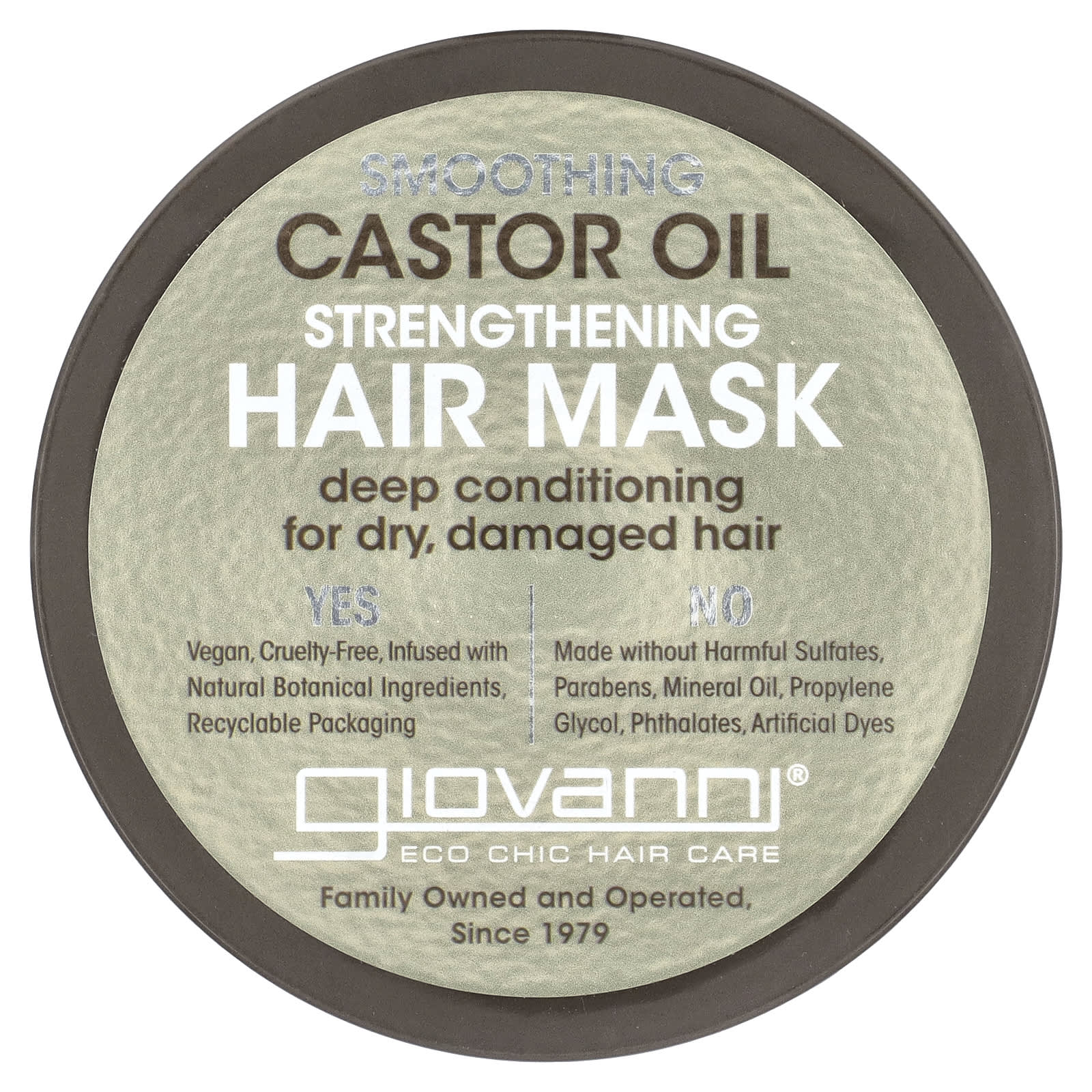 Giovanni Castor Oil Hair Mask for Dry Damaged Hair - 10 fl oz - Image 1