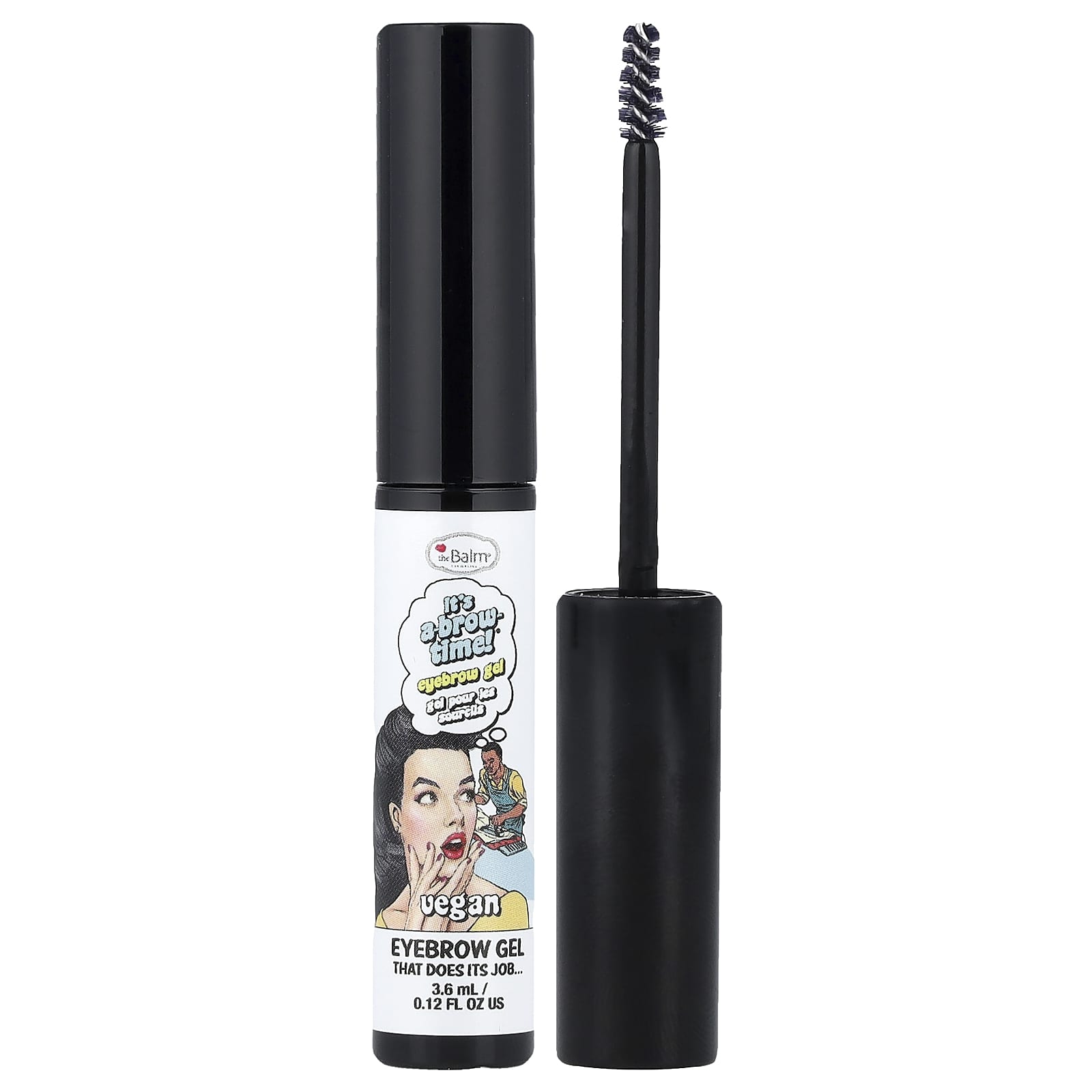theBalm Cosmetics, It's A-Brow Time!® Eyebrow Gel, Clear, 0.12 fl oz (3.6 ml) - Image 1