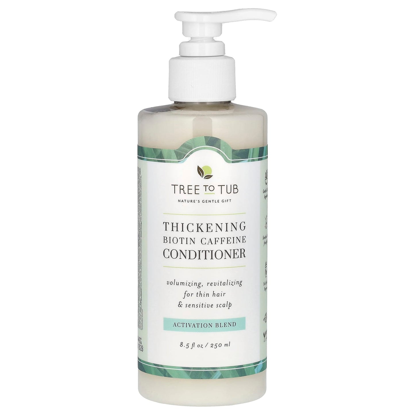 Tree To Tub, Thickening Biotin Caffeine Conditioner, 8.5 fl oz (250 ml) - Image 1