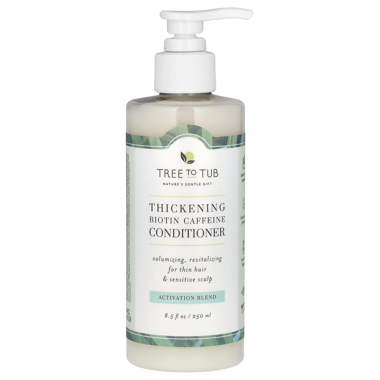 Tree To Tub, Thickening Biotin Caffeine Conditioner, 8.5 fl oz (250 ml) - Image 1