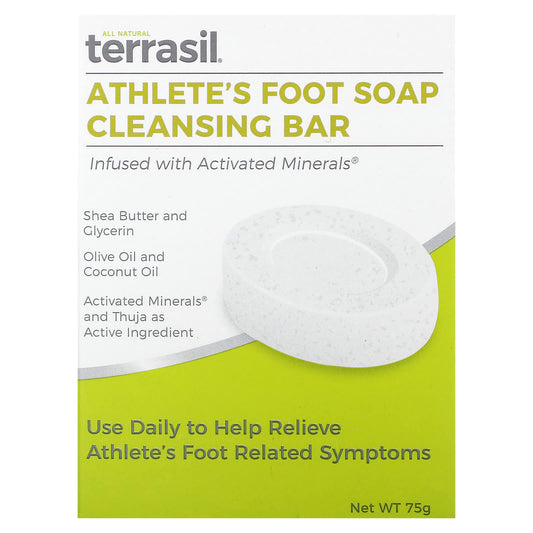 Terrasil, Athlete's Foot Soap Cleansing Bar, 75 g - Image 1