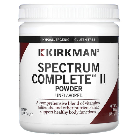 Kirkman Labs, Spectrum Complete II Powder, Unflavored, 16 oz (454 gm) - Image 1