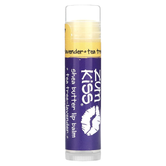 ZUM, Zum Kiss, Shea Butter Lip Balm, Tea Tree-Lavender, 0.15 oz - Image 1