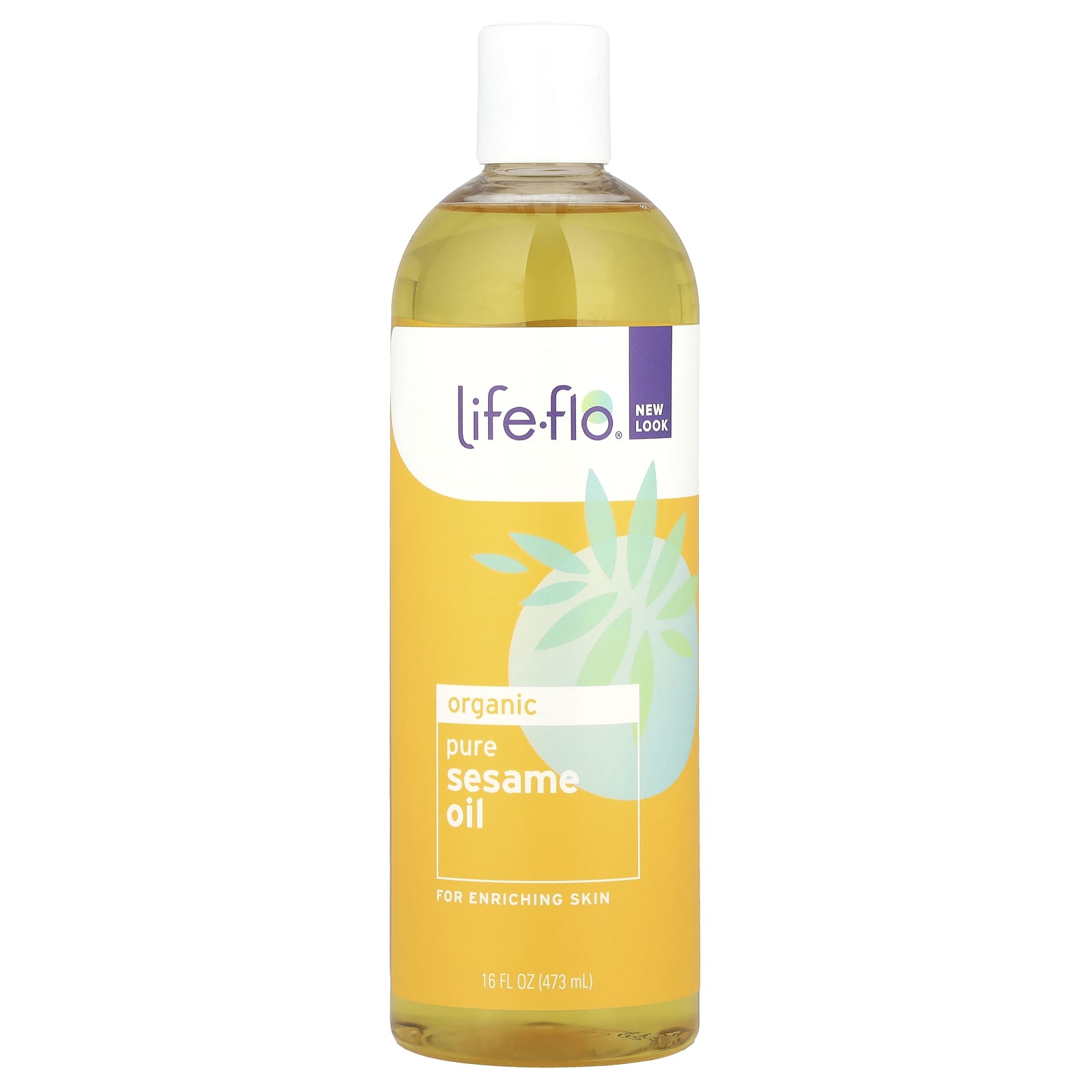 Life-flo, Organic Pure Sesame Oil, 16 fl oz (473 ml) - Image 1