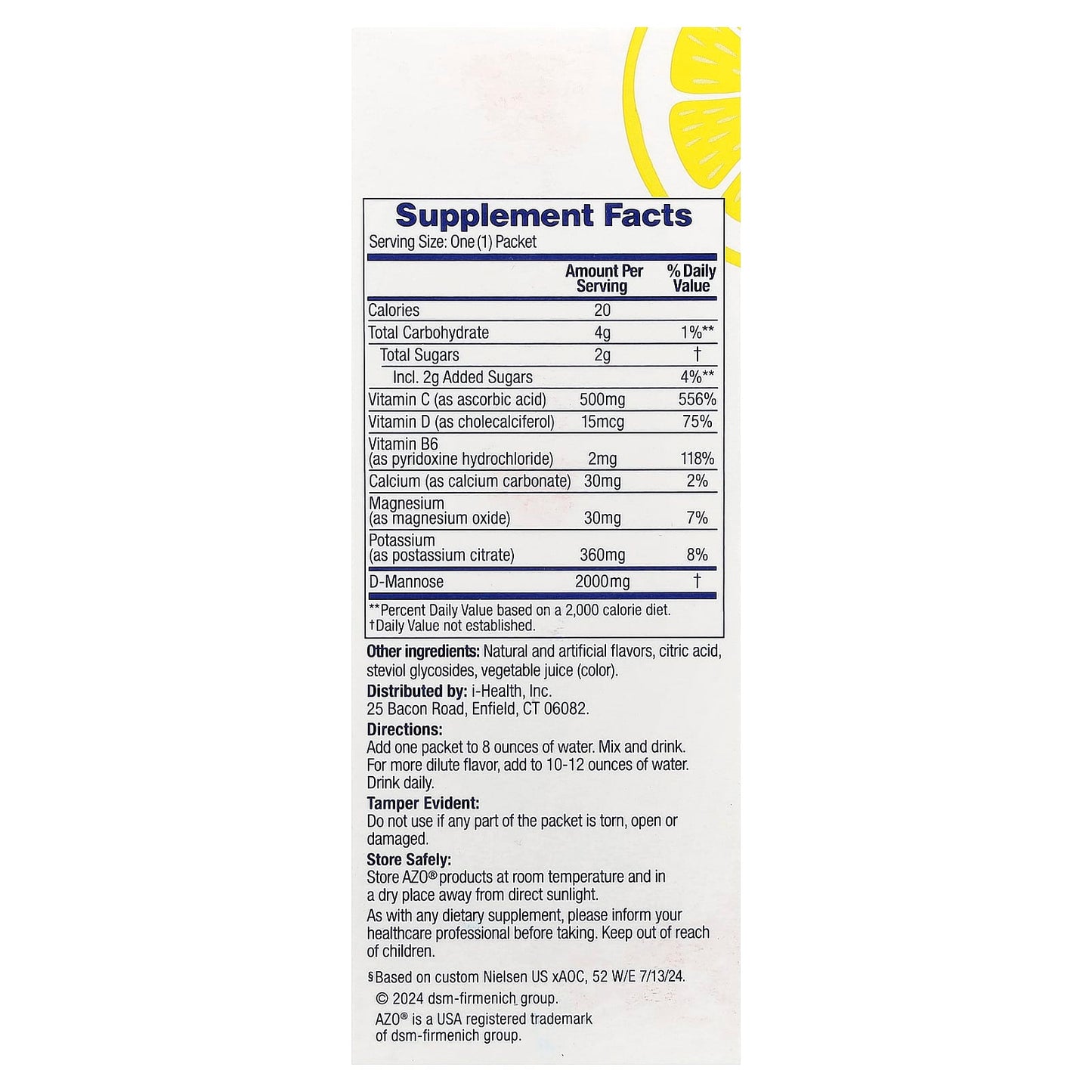 AZO Urinary Health Packets | Daily Protection & Hydration - Image 2