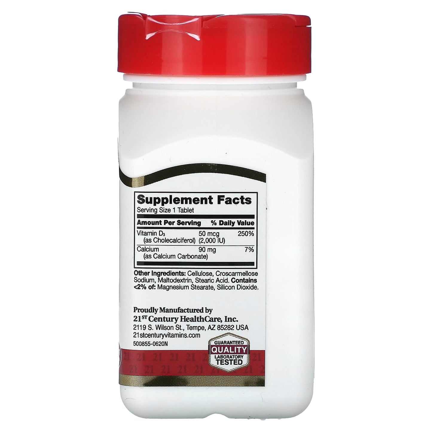 Vitamin D3 50 mcg, 250 Tablets for Strong Bones & Immune Support - Image 2