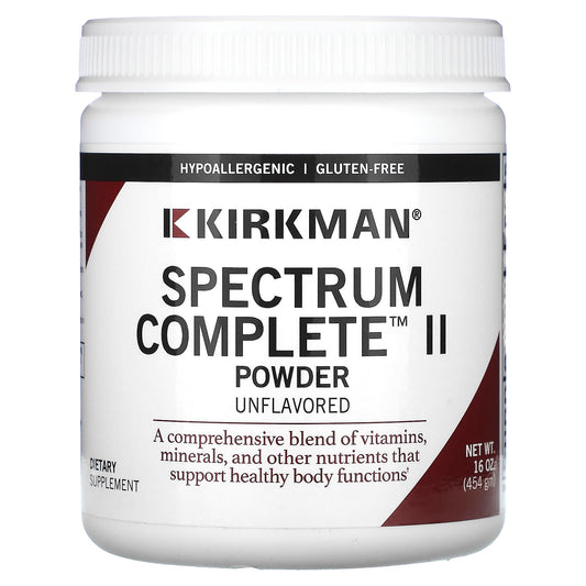 Kirkman Labs, Spectrum Complete II Powder, Unflavored, 16 oz (454 gm) - Image 1