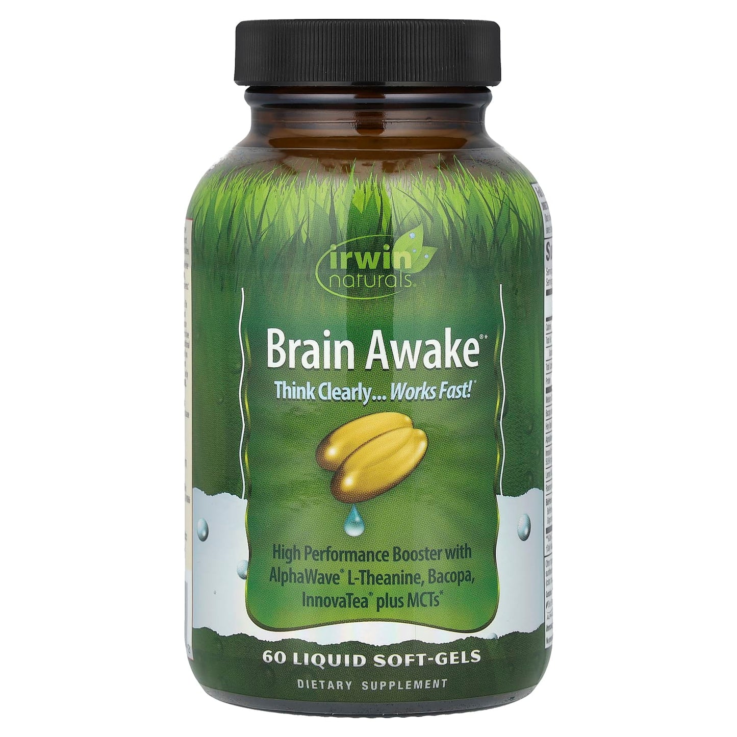 Brain Awake Liquid Soft-Gels for Enhanced Cognitive Function and Mental Clarity - Image 1