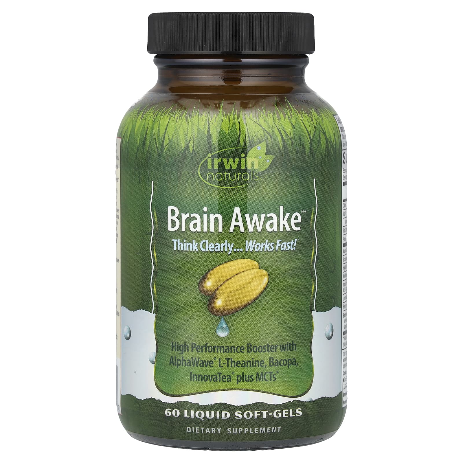 Brain Awake Liquid Soft-Gels for Enhanced Cognitive Function and Mental Clarity - Image 1