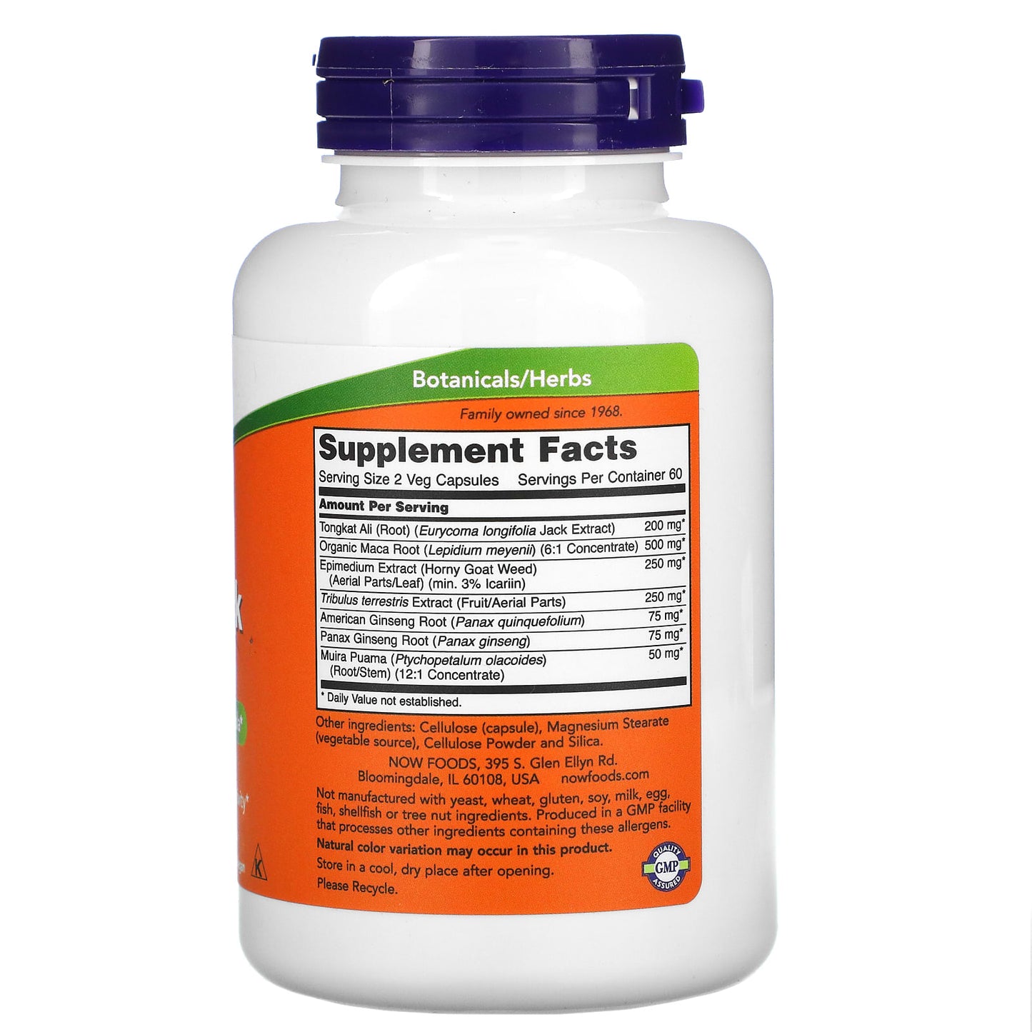 NOW Foods, TestoJack 200, 120 Veg Capsules - Image 2
