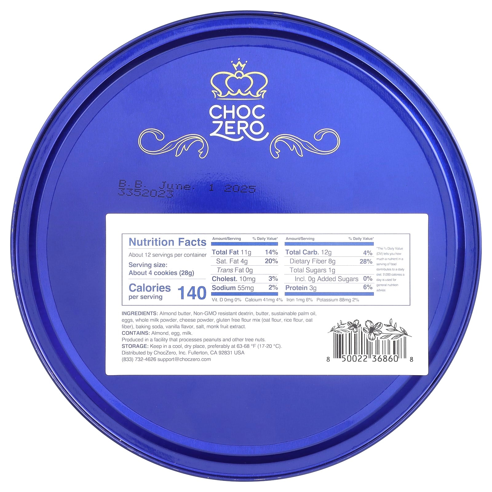 ChocZero, Premium Cookies, 12 oz (340 g)