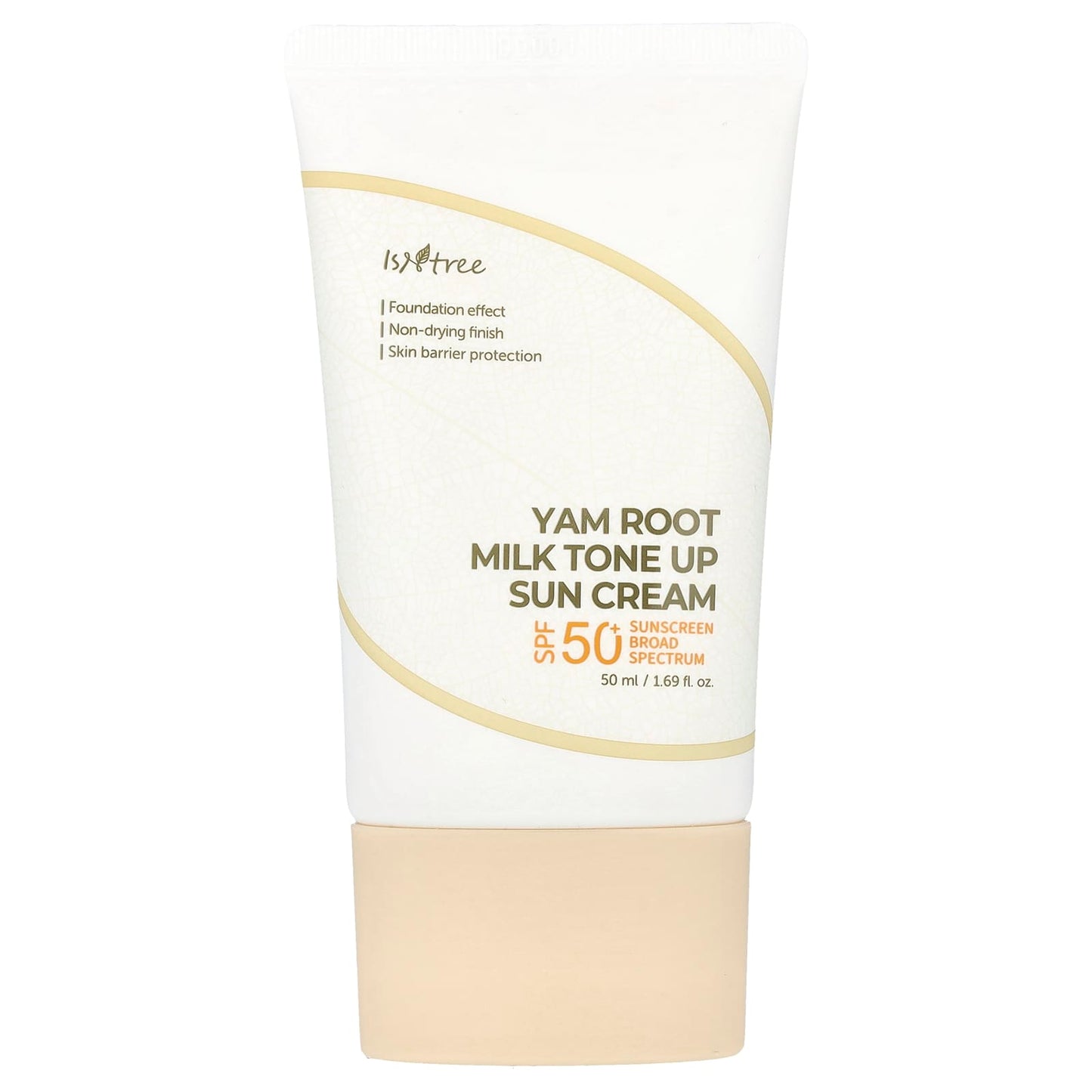 ISNtree Tone-Up Sun Cream SPF 50+, Moisturizing Mineral Sunscreen - Image 1