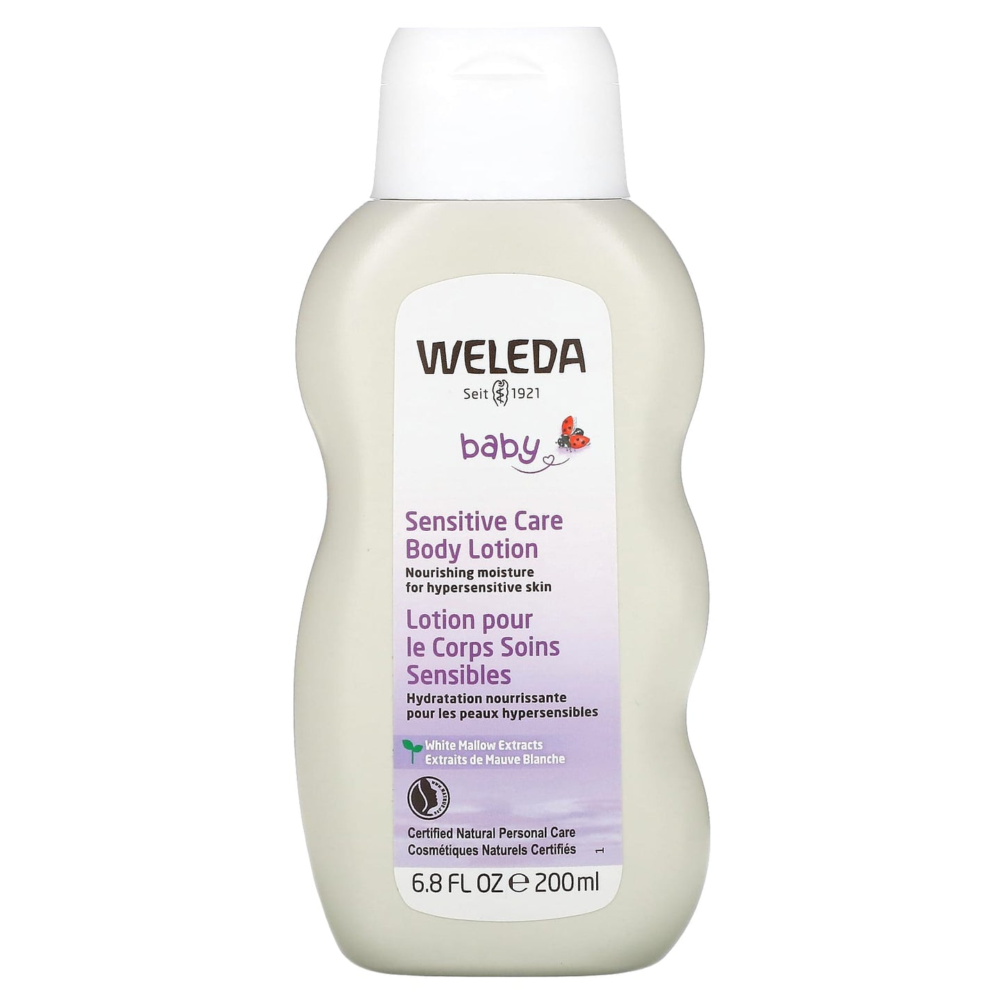 Weleda, Baby, Sensitive Care Body Lotion, White Mallow Extracts, 6.8 fl oz (200 ml) - Image 1