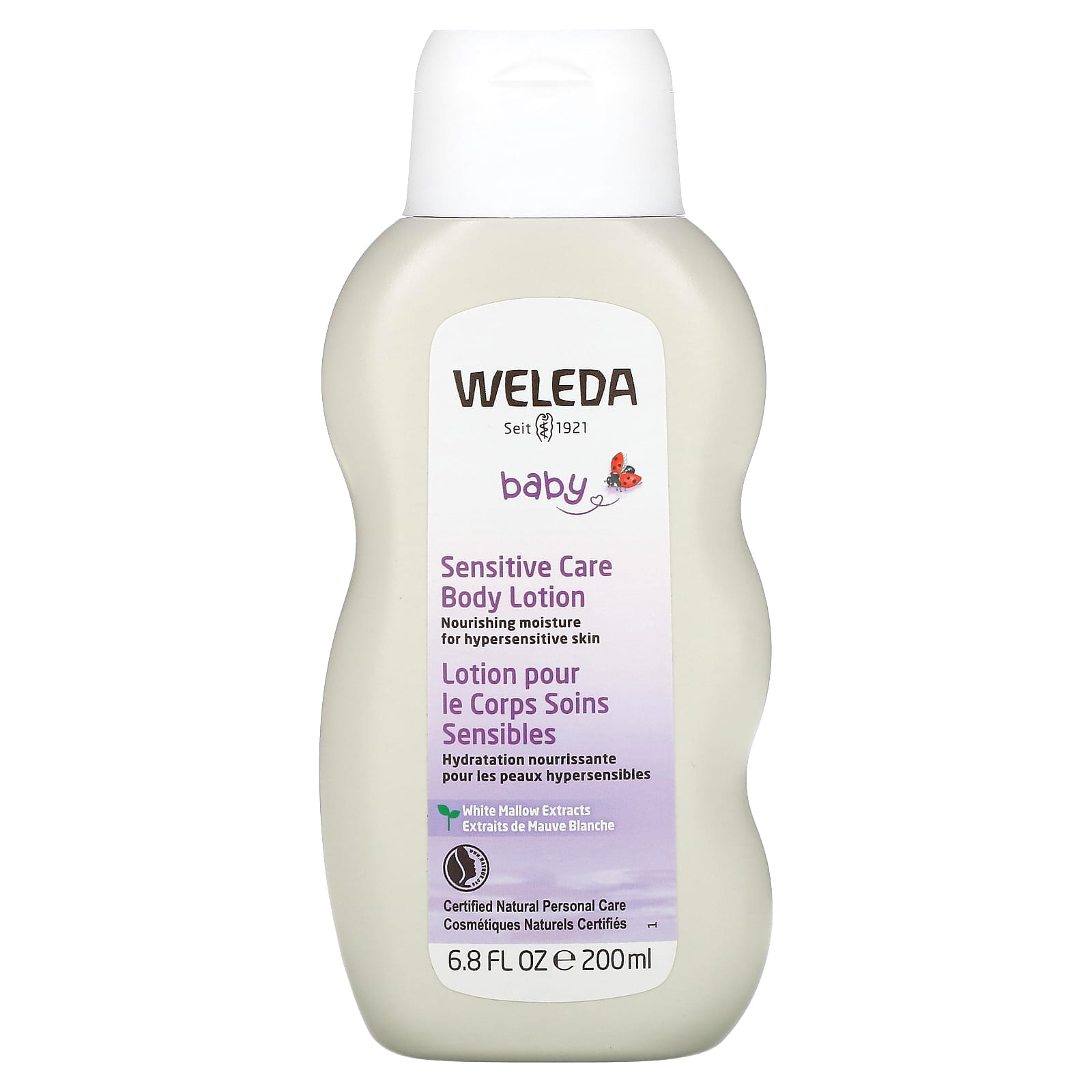 Weleda, Baby, Sensitive Care Body Lotion, White Mallow Extracts, 6.8 fl oz (200 ml) - Image 1
