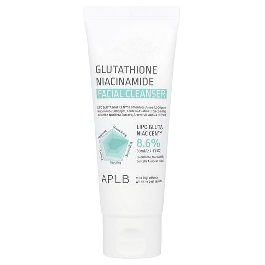 APLB Glutathione Niacinamide Facial Cleanser, 2.71 fl oz (80 ml) - Image 1