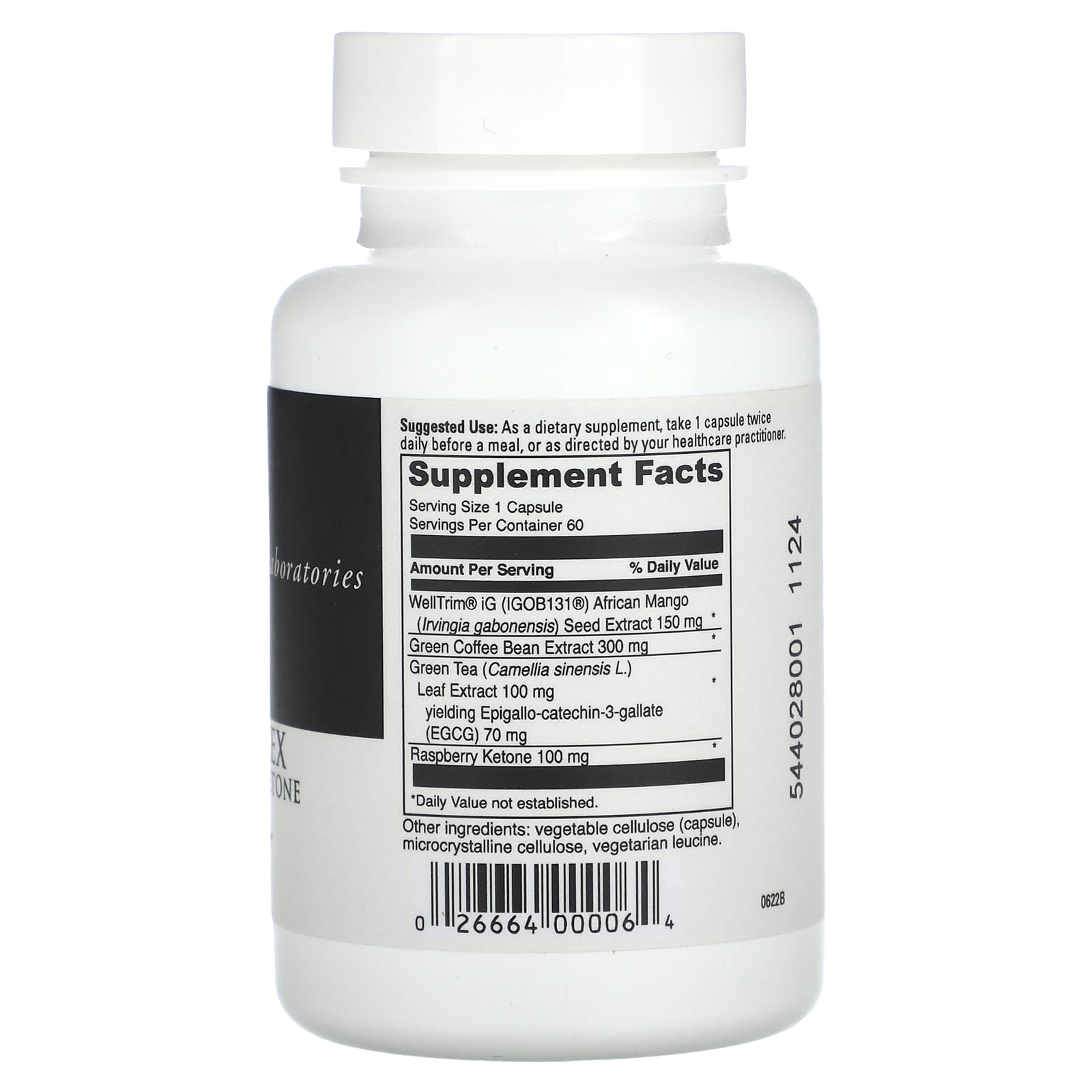 DaVinci Laboratories, Mango-Plex with Raspberry Ketone, 60 Capsules