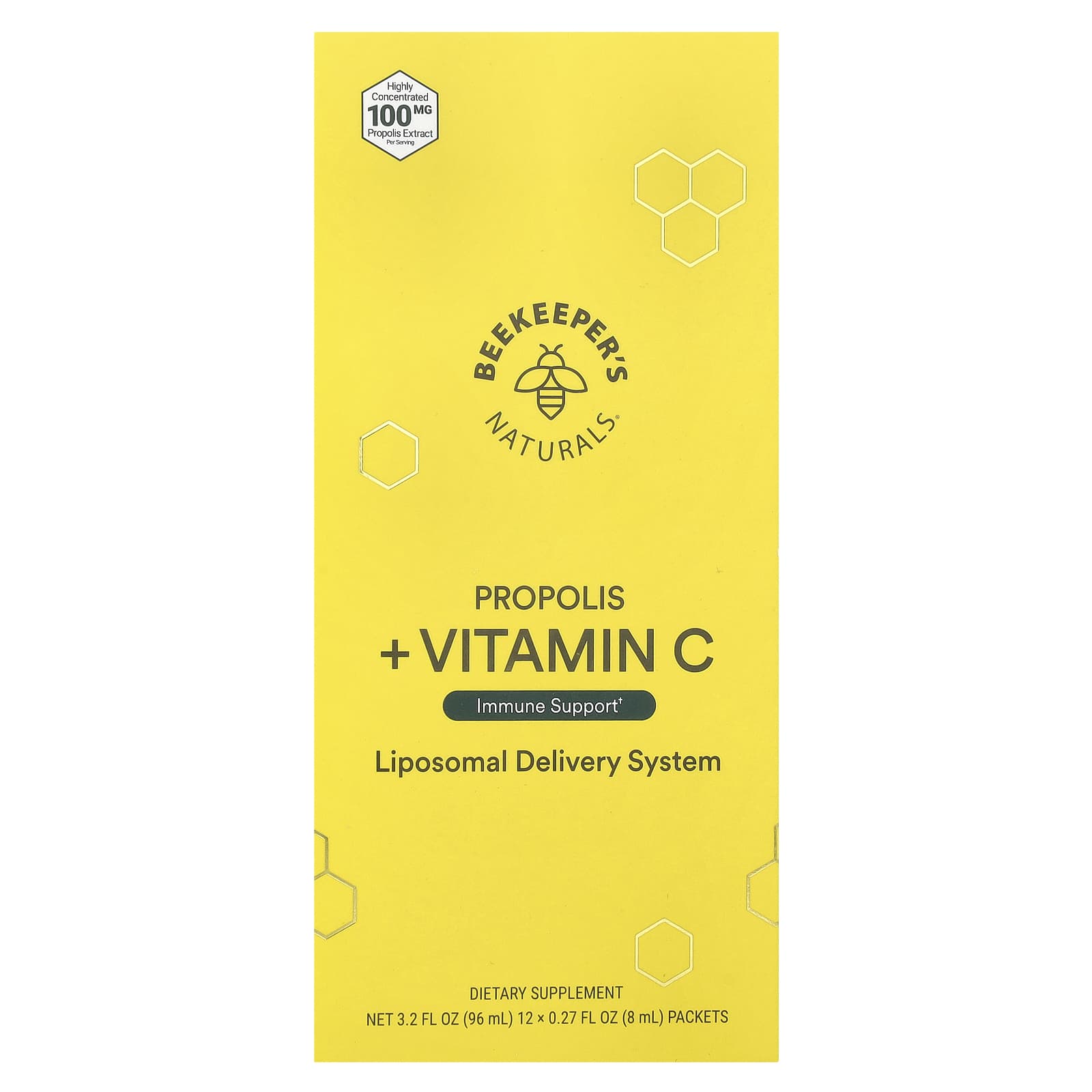 Boost Your Immune System with Propolis & Vitamin C - 12 Packets (8ml) - Image 1