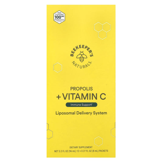 Boost Your Immune System with Propolis & Vitamin C - 12 Packets (8ml) - Image 1