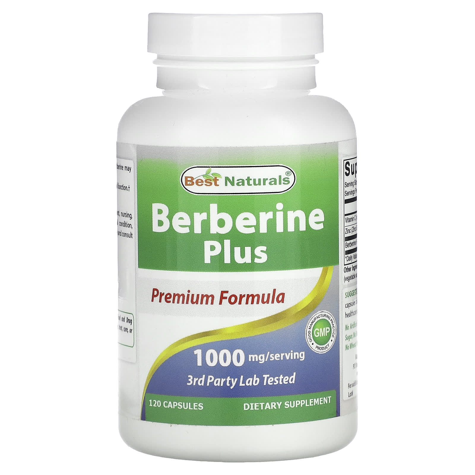 Berberine Plus Supplements for Blood Sugar & Heart Health - 120 Capsules - Image 1