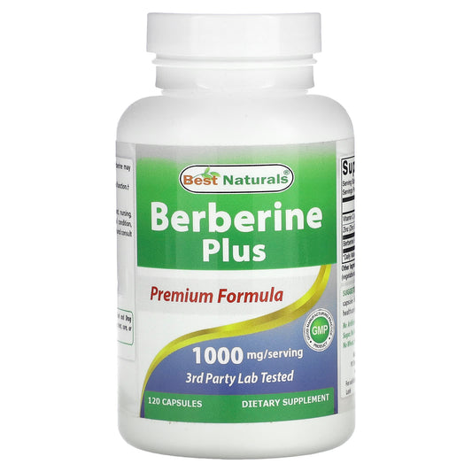 Berberine Plus Supplements for Blood Sugar & Heart Health - 120 Capsules - Image 1