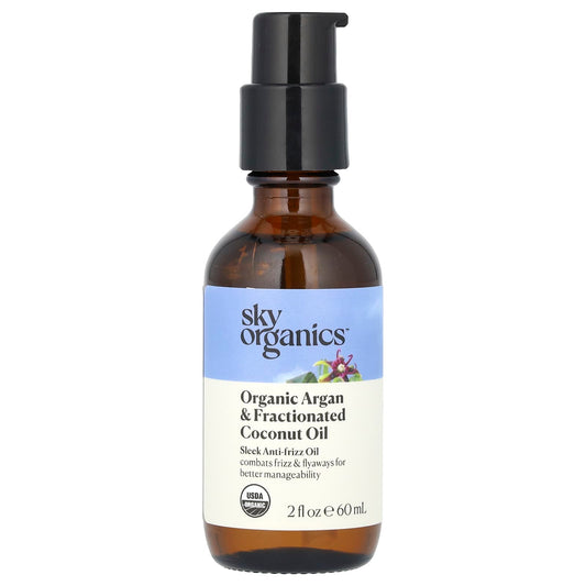 Sky Organics, Organic Argan & Fractionated Coconut Oil, 2 fl oz (60 ml) - Image 1