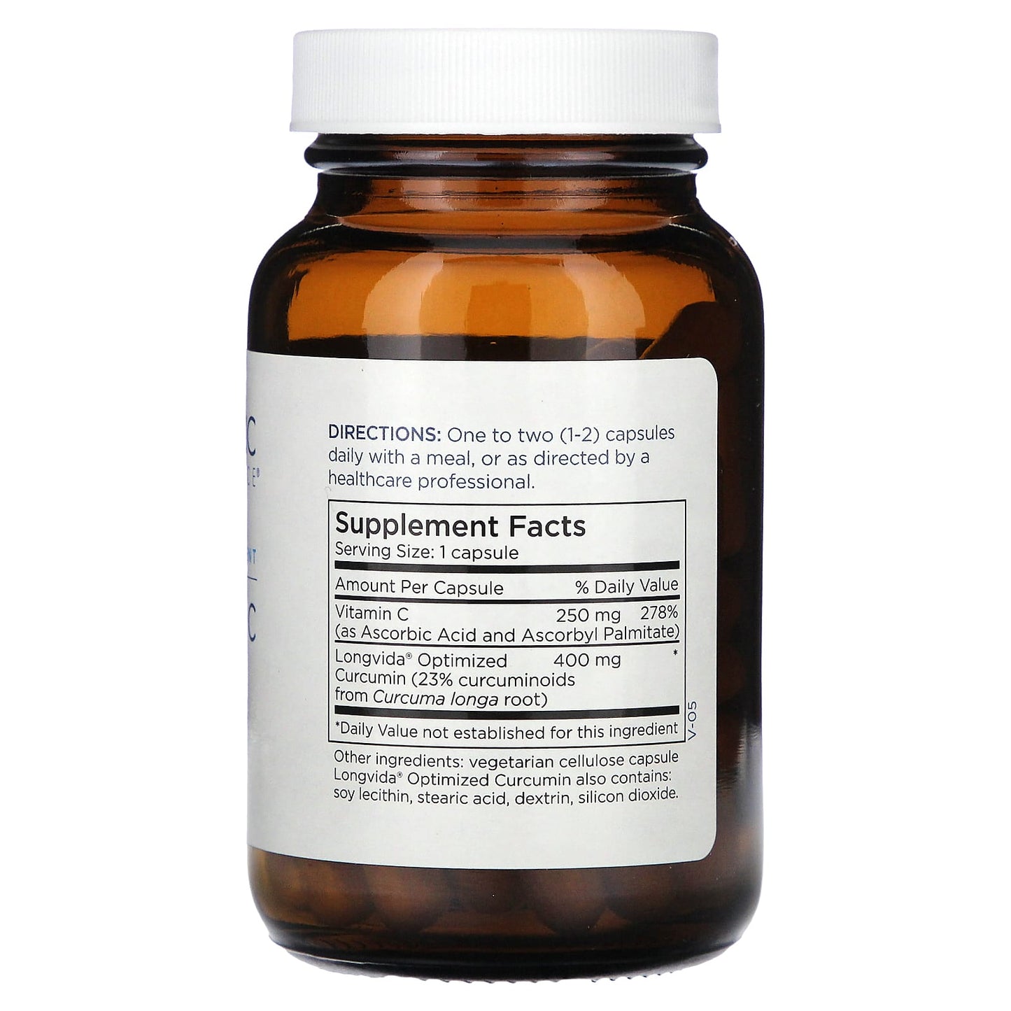 Metabolic Maintenance, Curcumin + C, 400 mg, 60 Capsules - Image 2