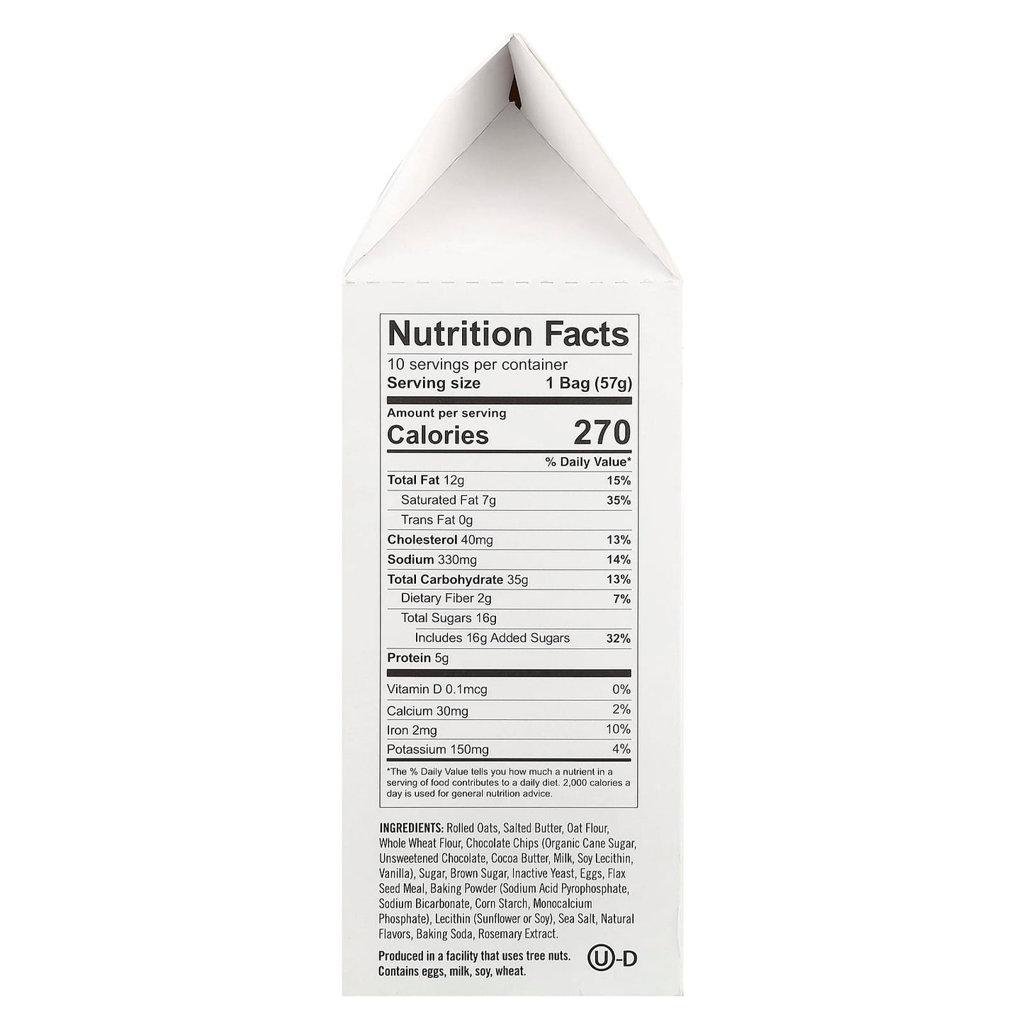 Munchkin, Milkmakers®, Lactation Cookie Bites, Oatmeal Chocolate Chip Cookies, 10 Bags, 2 oz (57 g) Each - Image 2