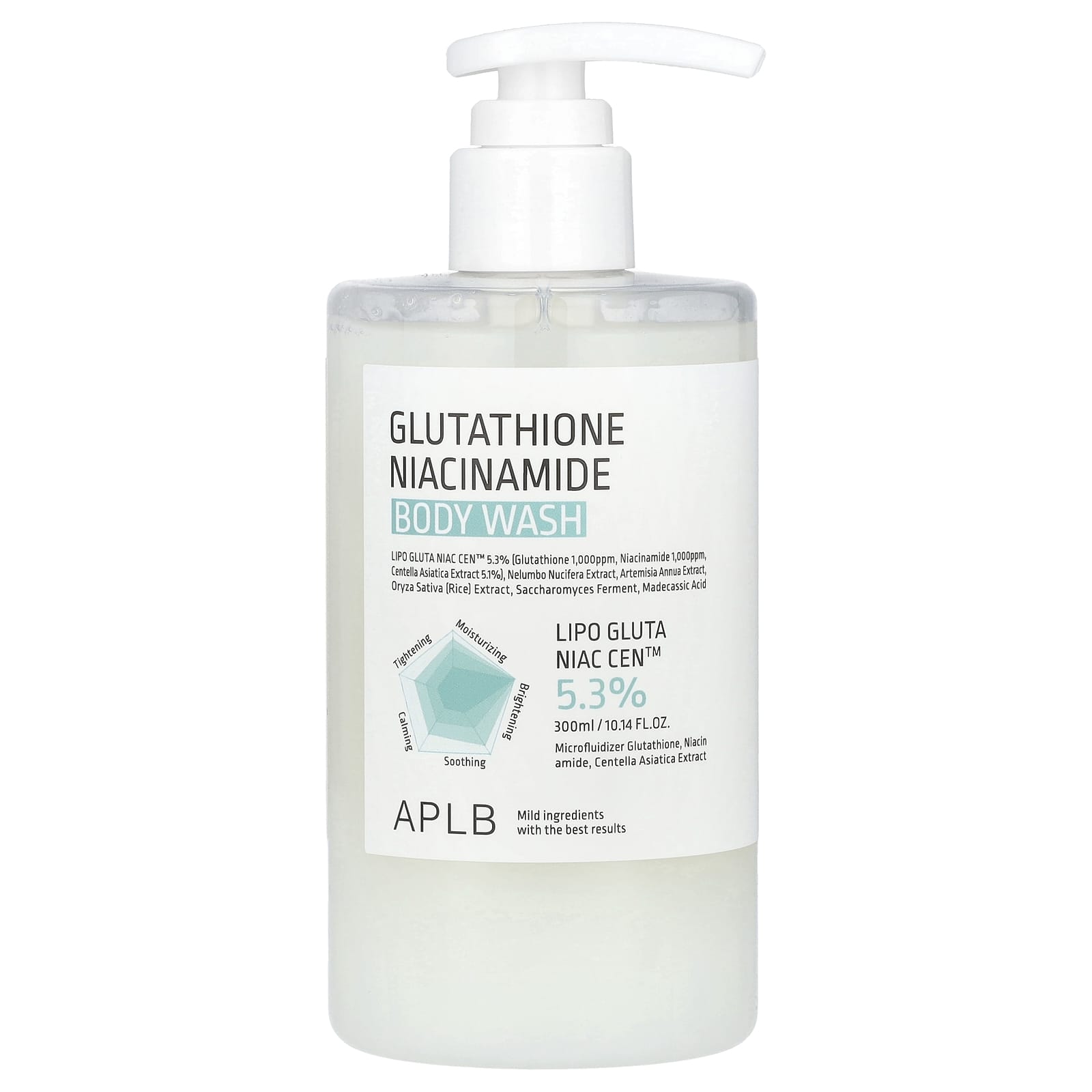APLB Glutathione Niacinamide Body Wash, Moisturizing & Brightening (10.14 fl oz) - Image 1
