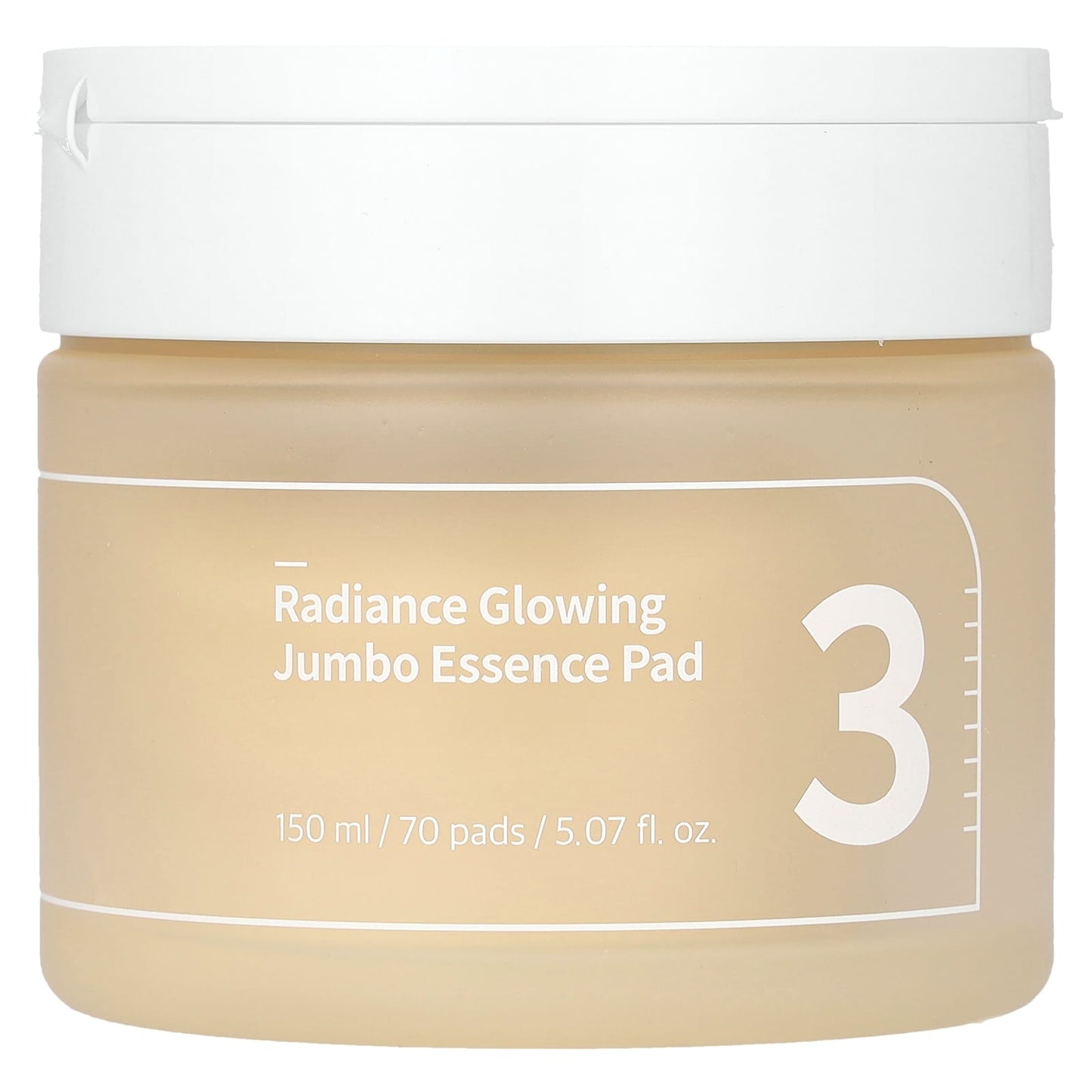 Numbuzin, No.3 Radiance Glowing Jumbo Essence Pad, 70 Pads, 5.07 fl oz (150 ml) - Image 1