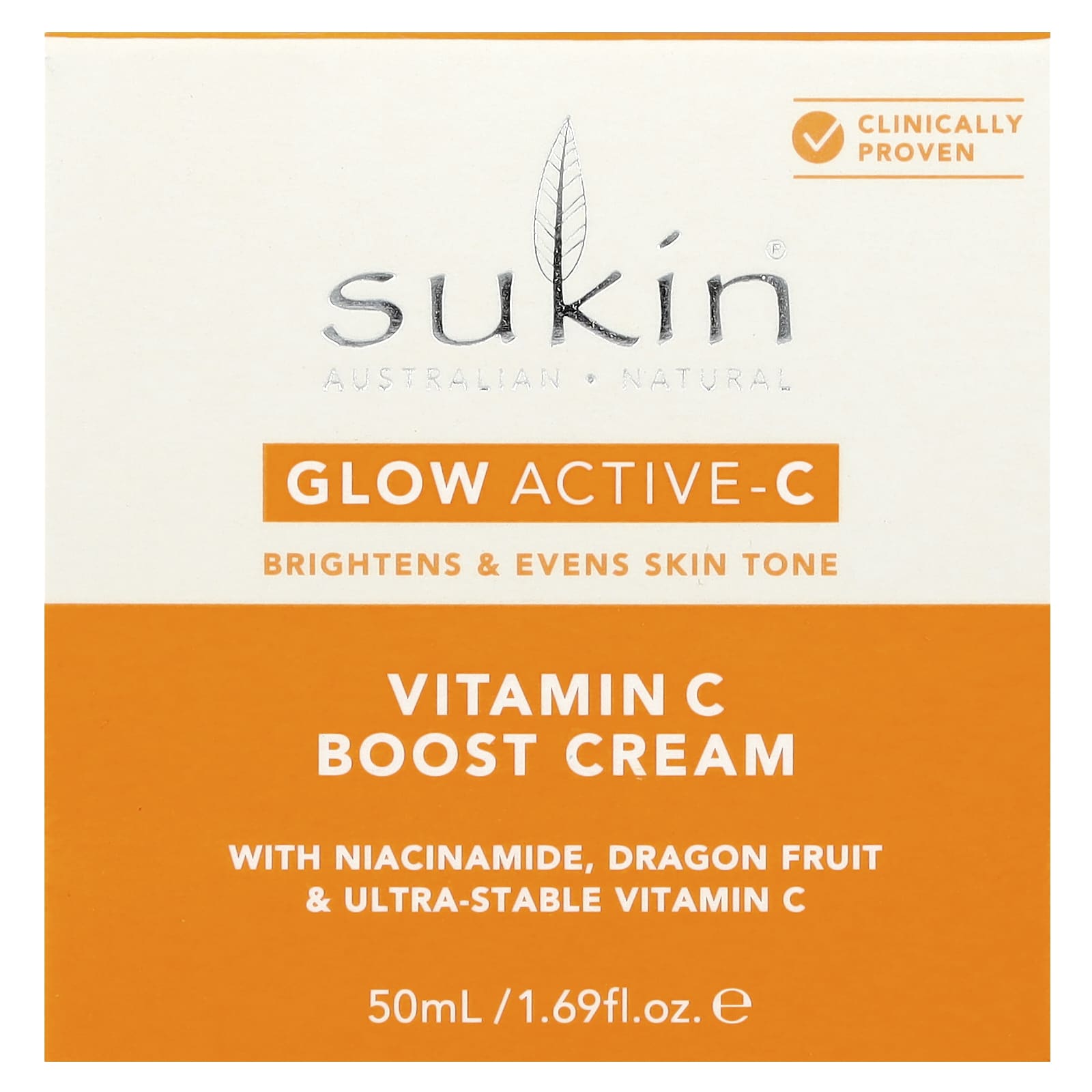 Sukin, Glow Active-C, Vitamin C Boost Cream , 1.69 fl oz (50 ml) - Image 2