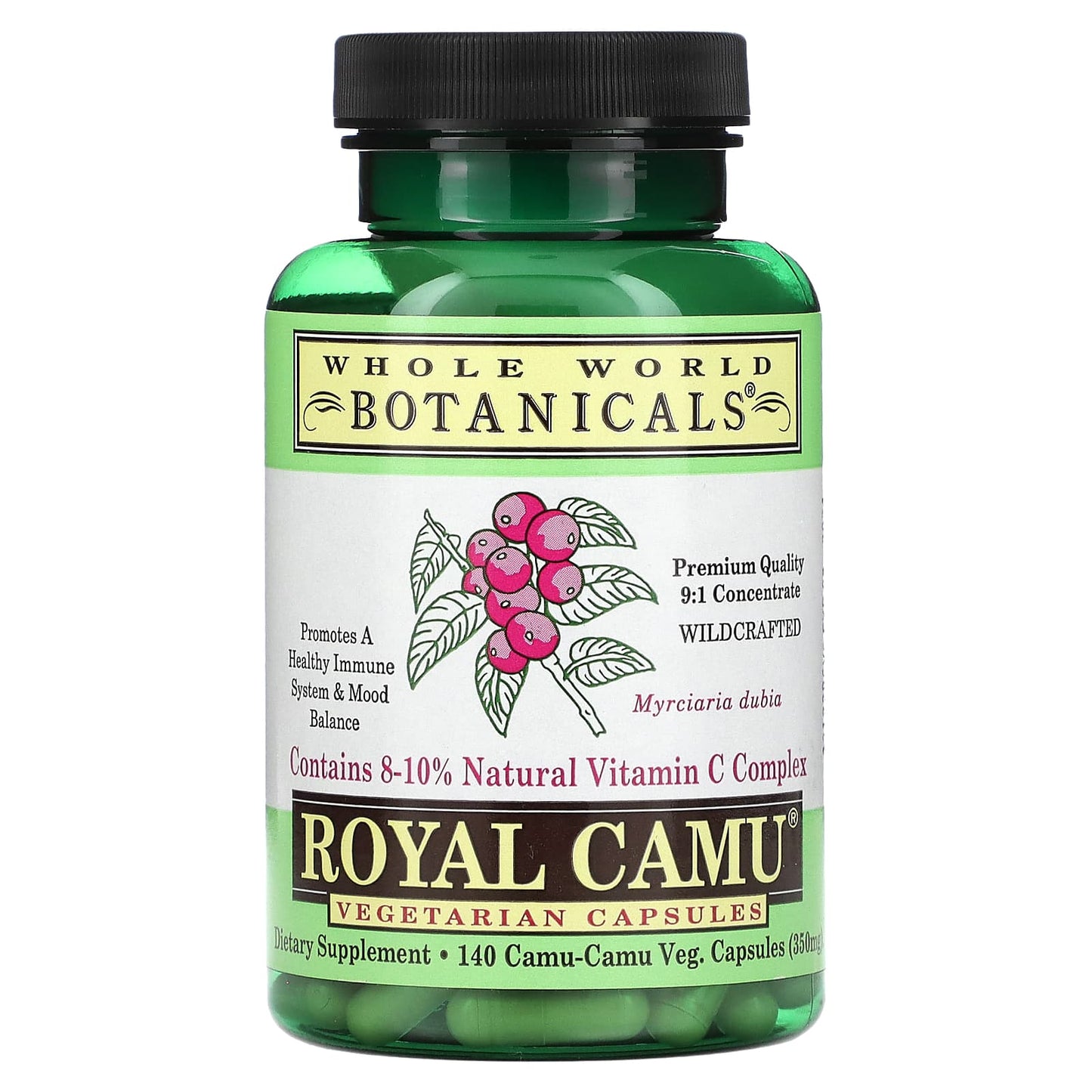 Whole World Botanicals, Royal Camu, 350 mg, 140 Veg Capsules - Image 1