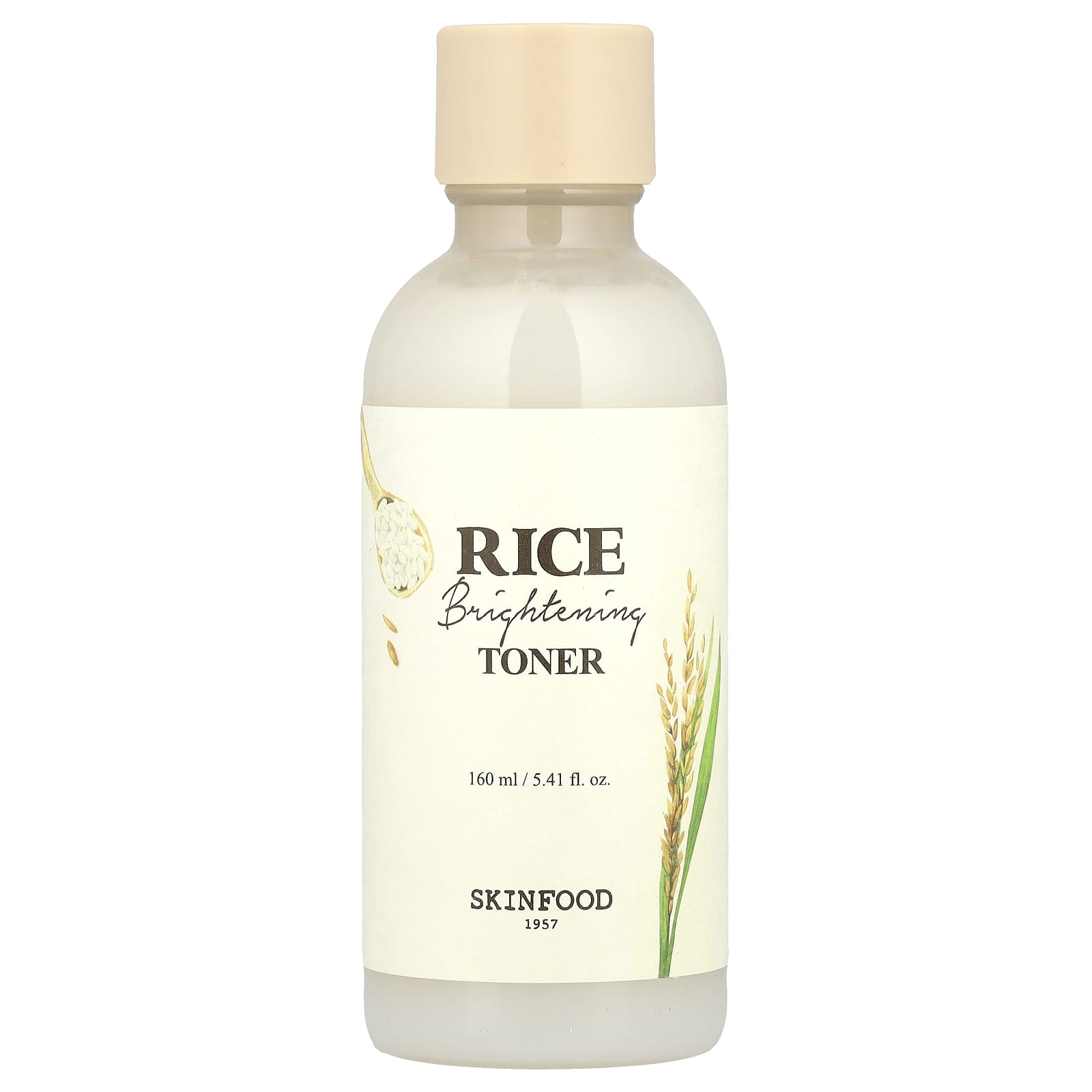 SKINFOOD, Rice Brightening Toner, 5.41 fl oz (160 ml) - Image 1