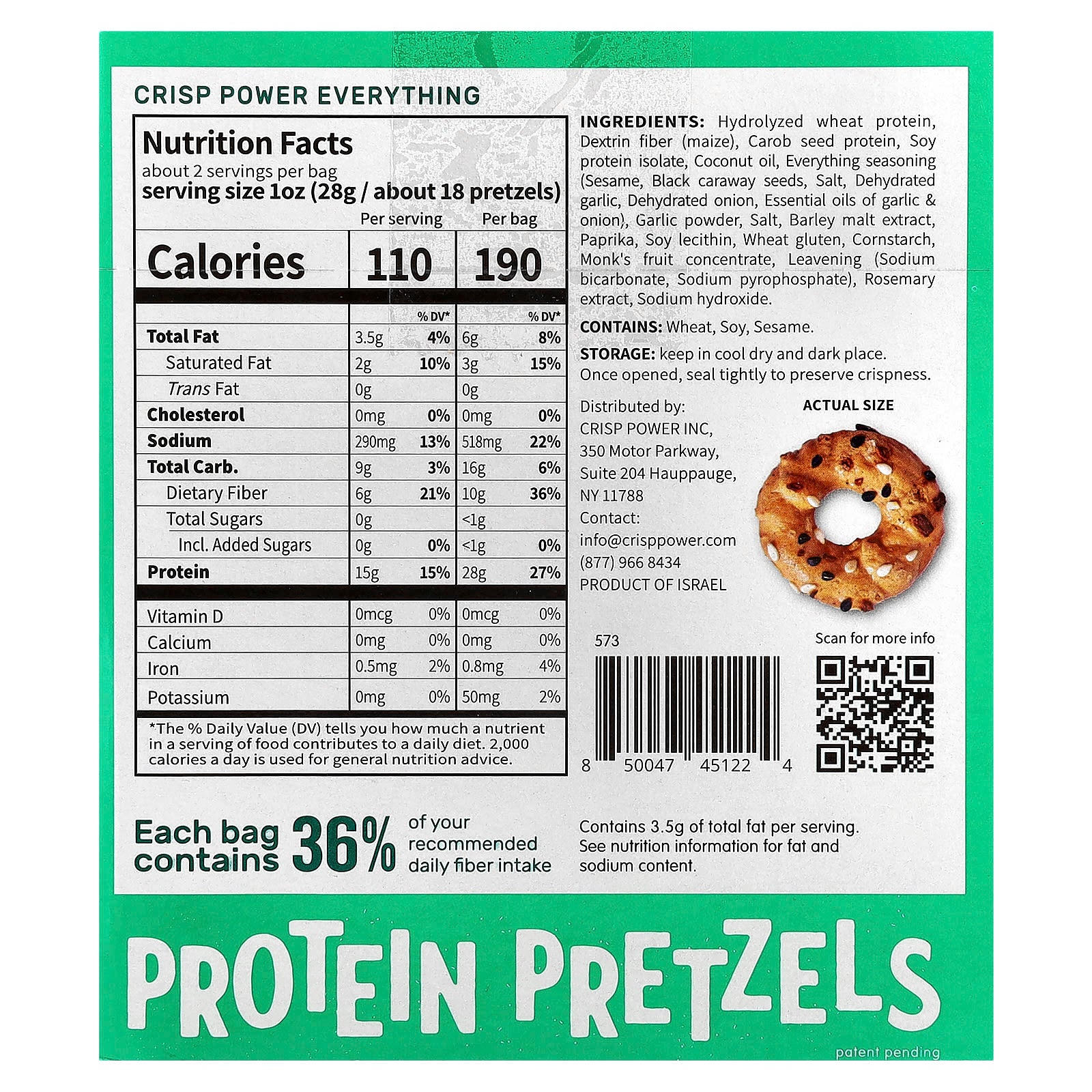 Plant-Based Protein Pretzels - Keto Friendly Crispy Snacks - Image 2