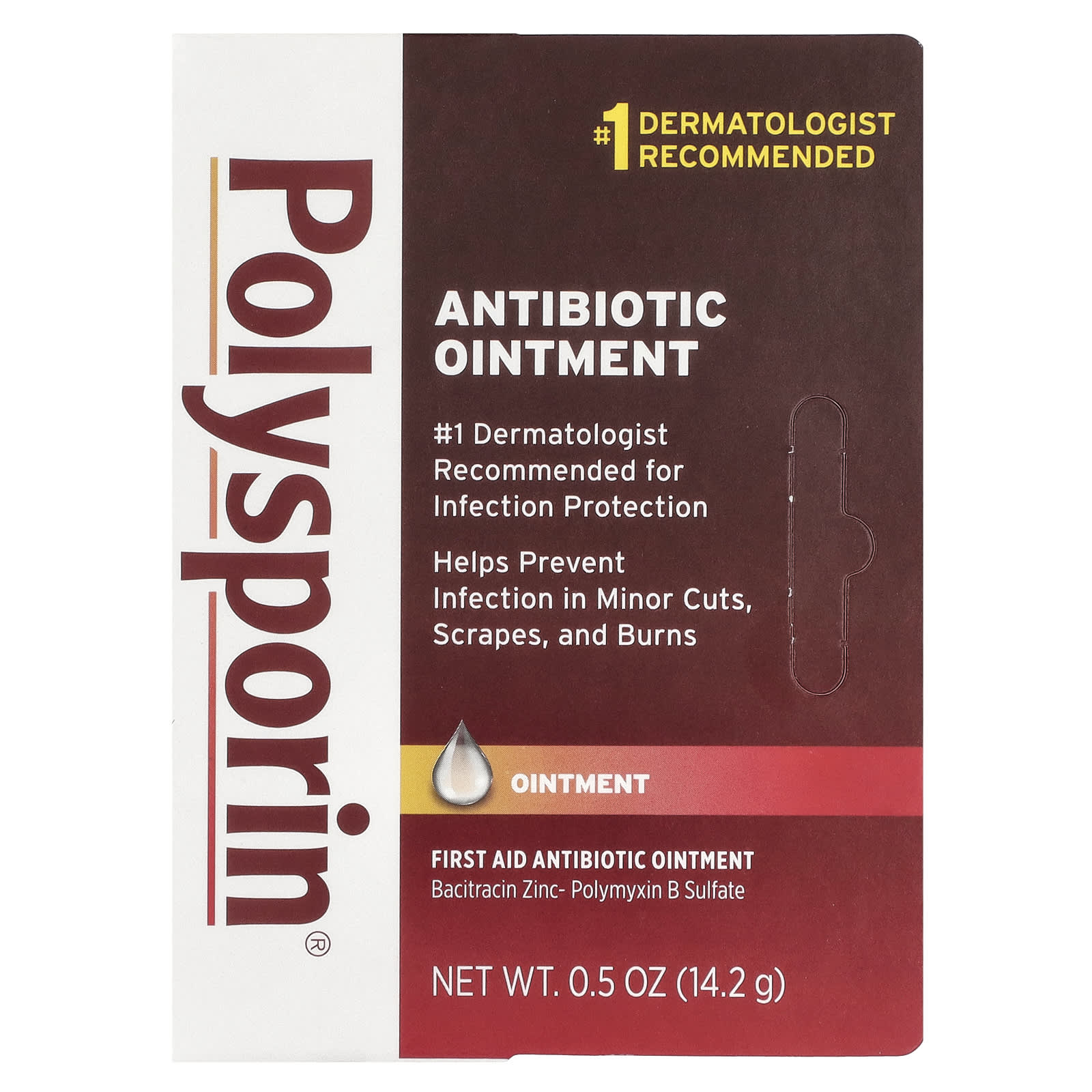 Polysporin, Antibiotic Ointment, 0.5 oz (14.2 g) - Image 2
