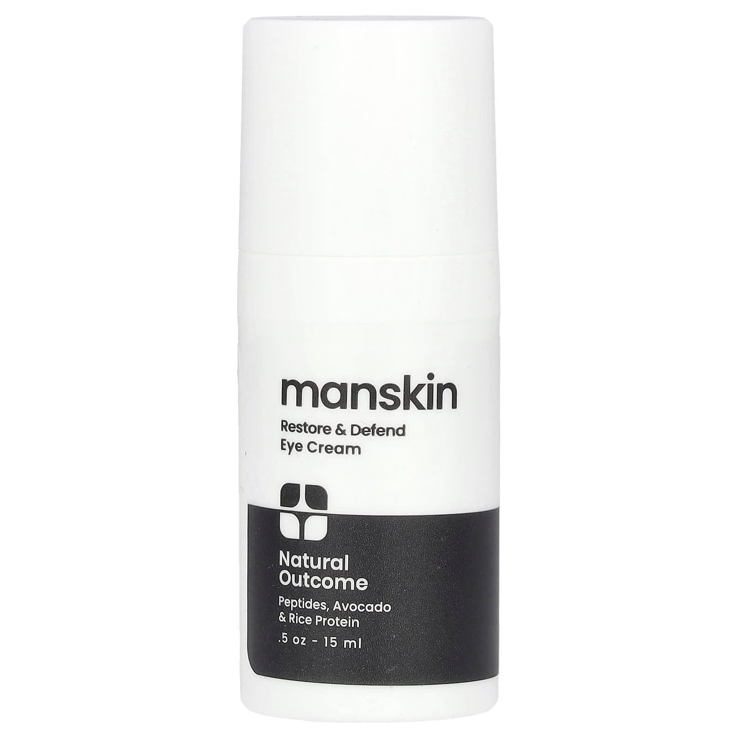 Natural Outcome, Man Skin, Restore & Defend Eye Cream, Fragrance Free, 0.5 oz (15 ml) - Image 1
