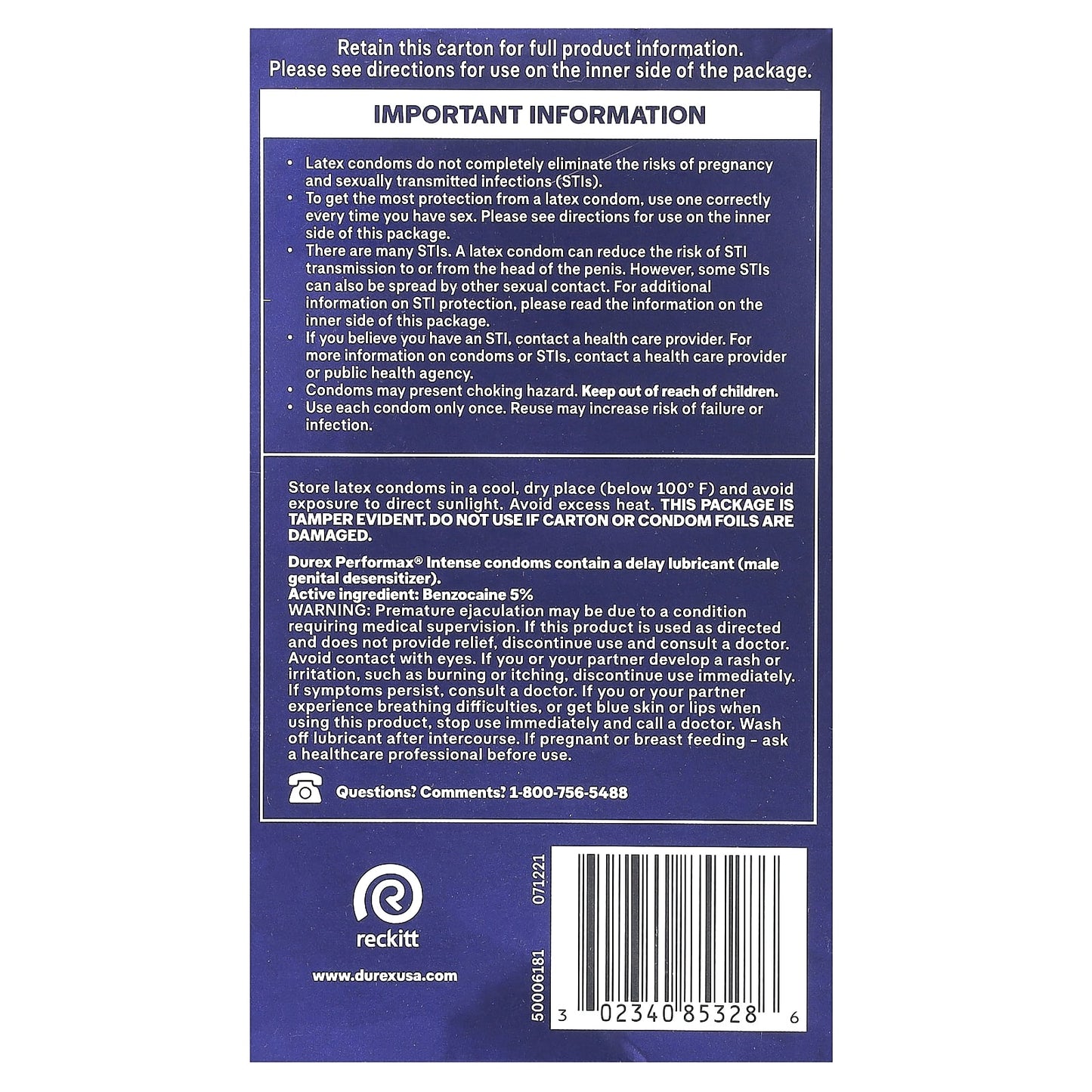 Durex Performax Intense - 12 Latex Condoms for Pleasure & Protection - Image 2