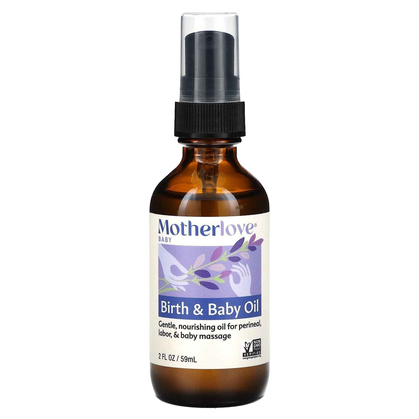 Motherlove, Baby, Birth & Baby Oil, 2 fl oz (59 ml) - Image 1
