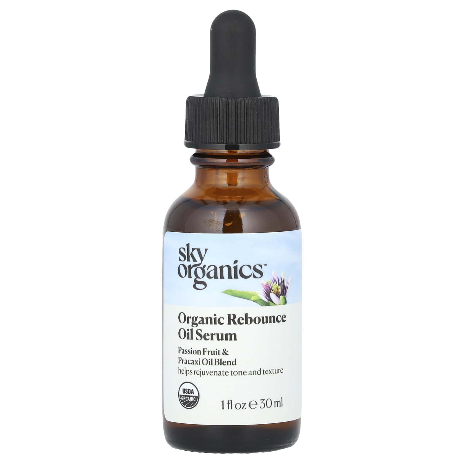 Sky Organics, Organic Rebounce Oil Serum, 1 fl oz (30 ml) - Image 1