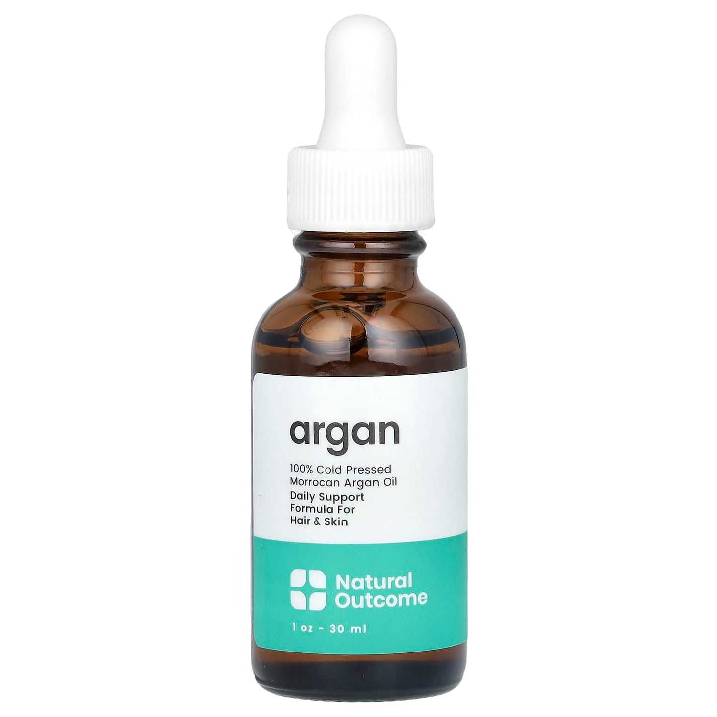 Natural Outcome, 100% Cold Pressed Morrocan Argan Oil, 1 oz (30 ml) - Image 1