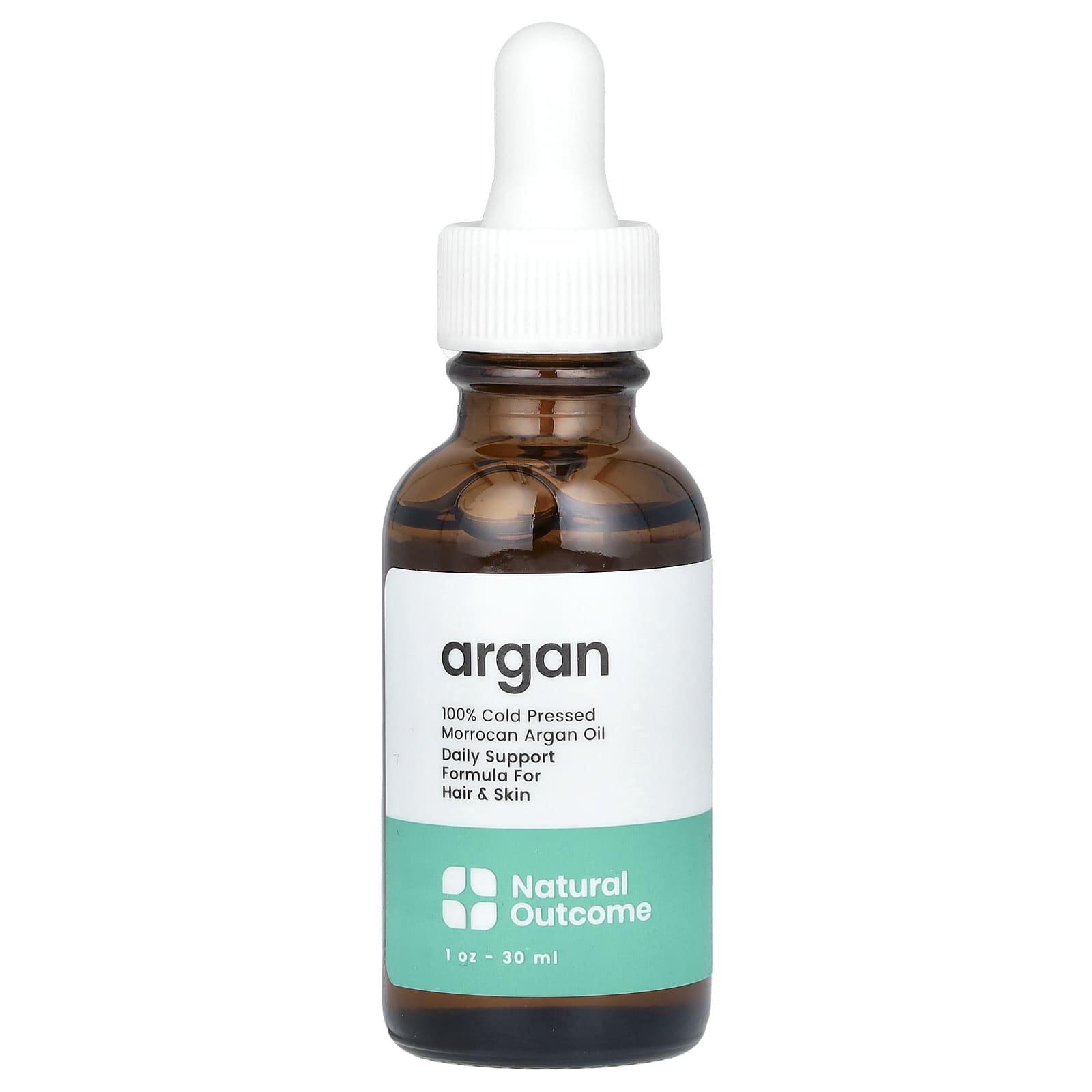 Natural Outcome, 100% Cold Pressed Morrocan Argan Oil, 1 oz (30 ml) - Image 1