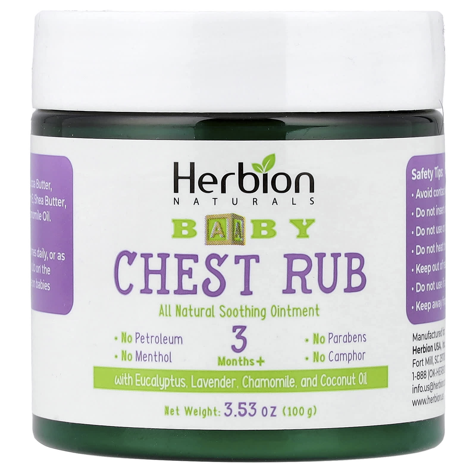 Nourishing Baby Chest Rub for Congestion Relief - Herion Naturals - Image 1